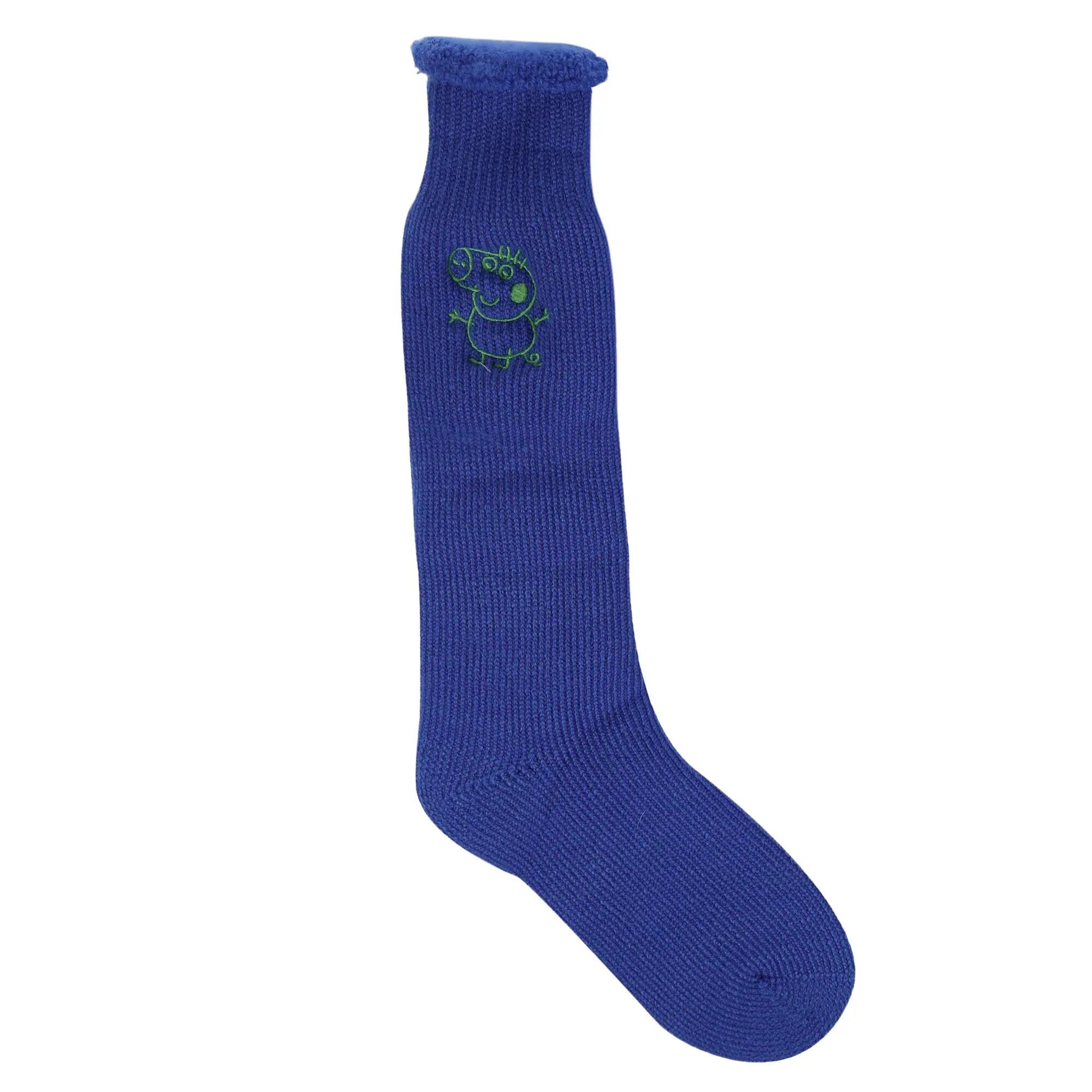 Calcetines para Botas de Agua Peppa Pig para Niños/Niñas Pack de 2 Marino 3/4