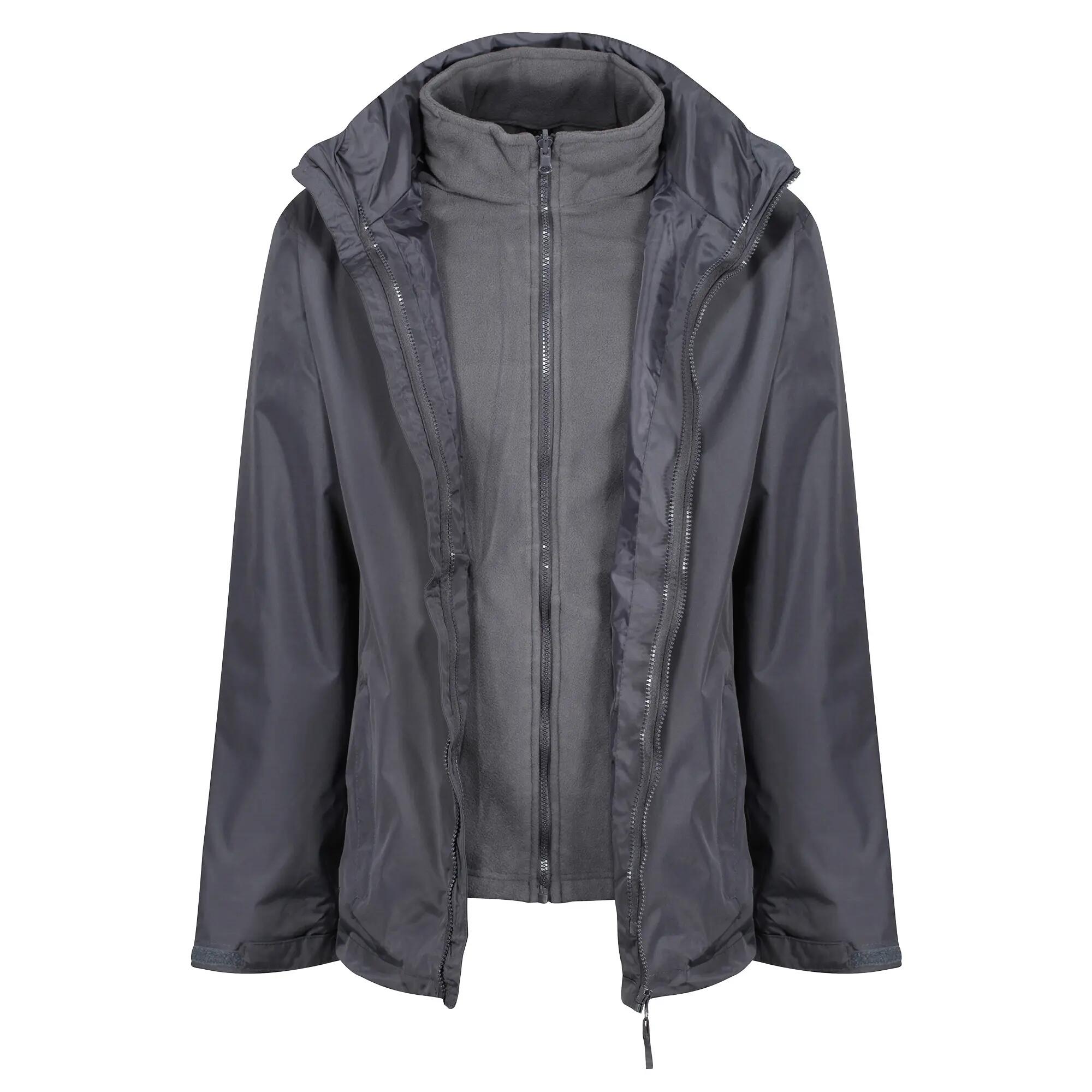Giacca impermeabile Regatta Professional 3-in-1 grigia - Poliestere, cappuccio 3/4