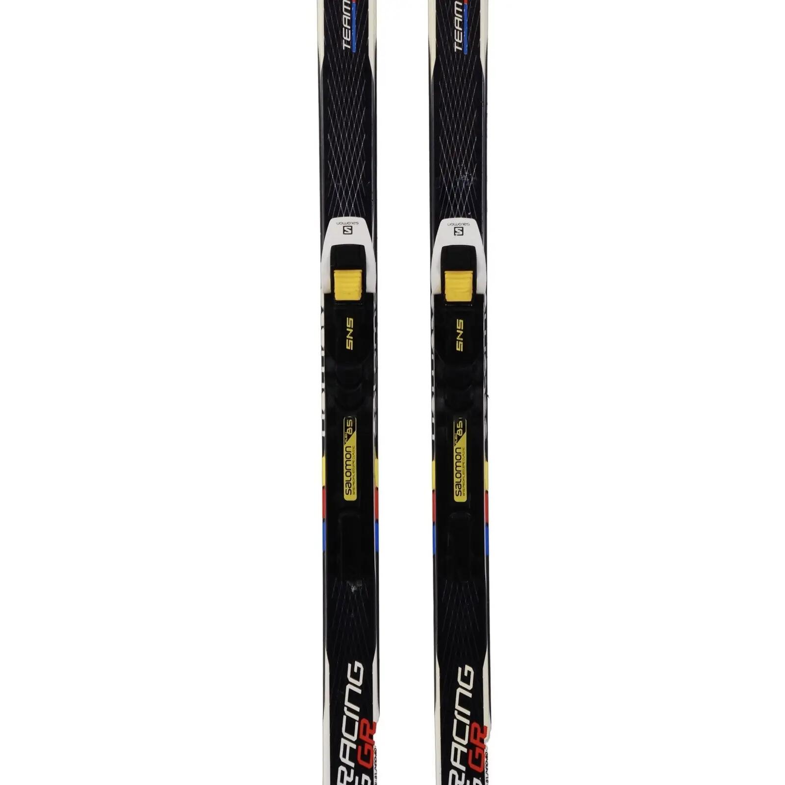 RECONDITIONNE - Ski De Fond Junior Salomon Team Racing Gr + Fixation 3/4