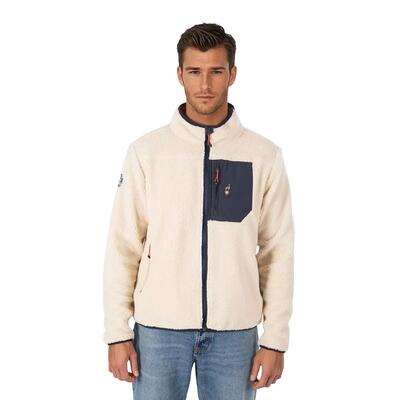 Sikou sherpa wandelfleece voor heren met ritssluiting