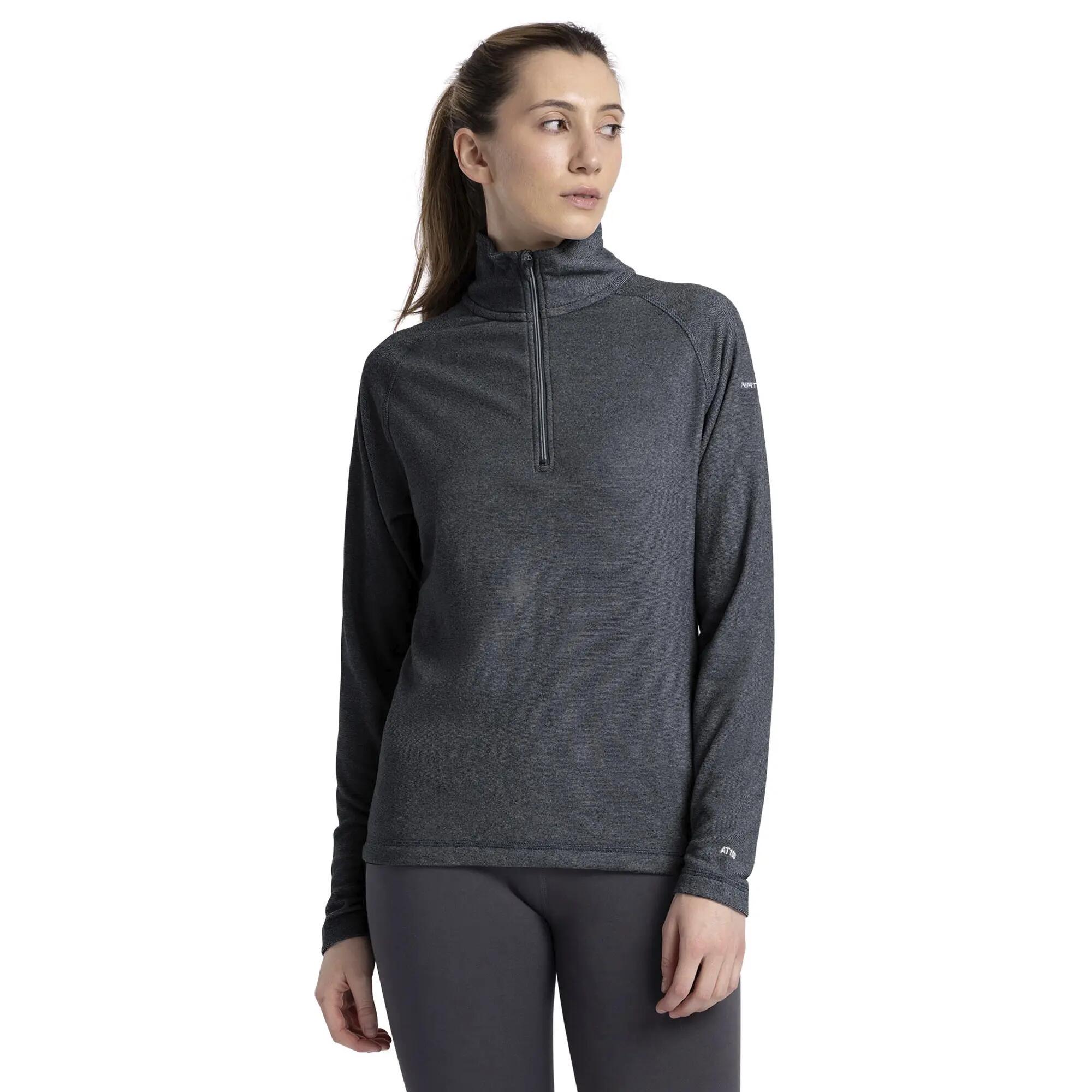 Polaire Trespass Meadows Femme Anthracite 100% polyester col zippé 6/7