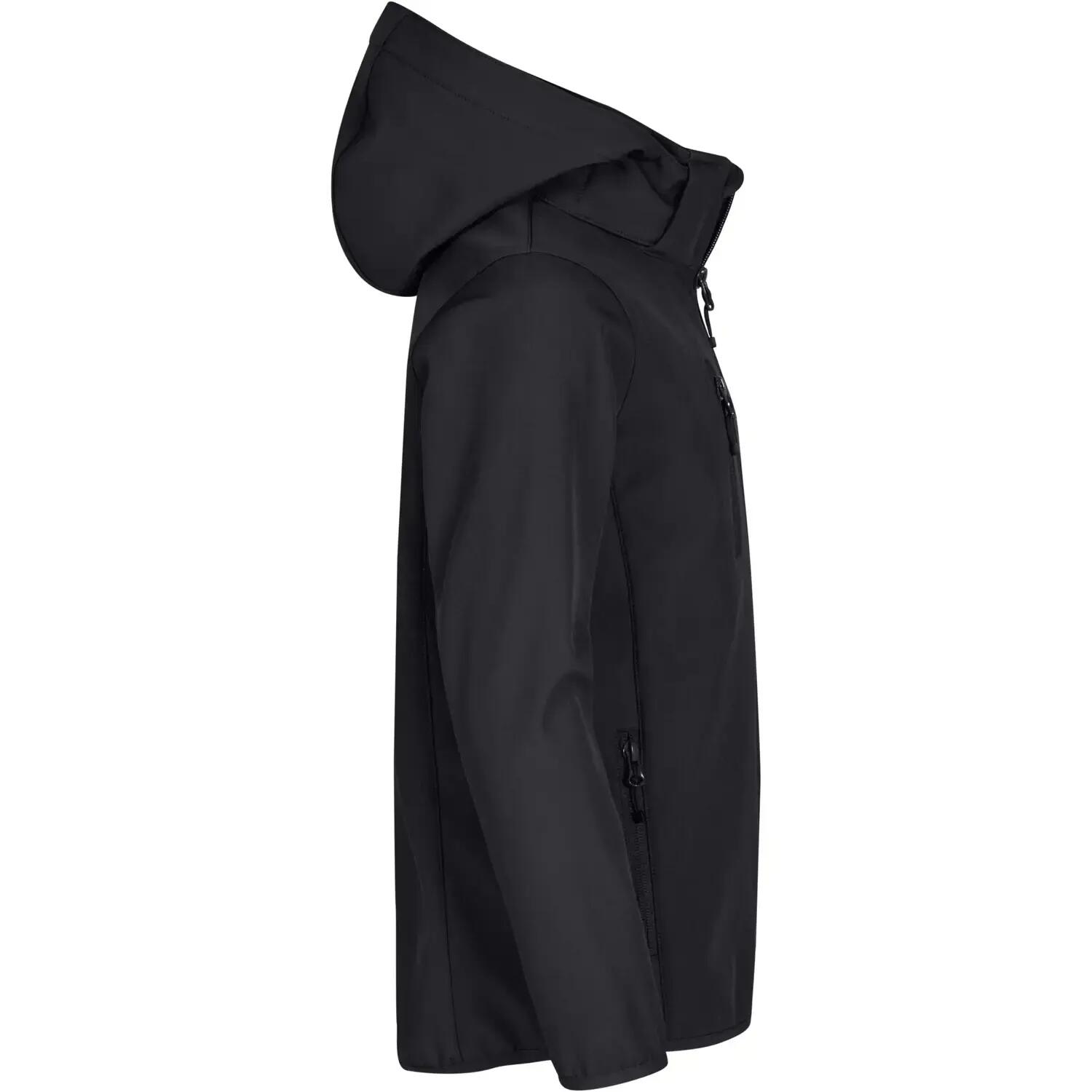 Childrens/Kids Classic Soft Shell Jacket (Black) 4/4