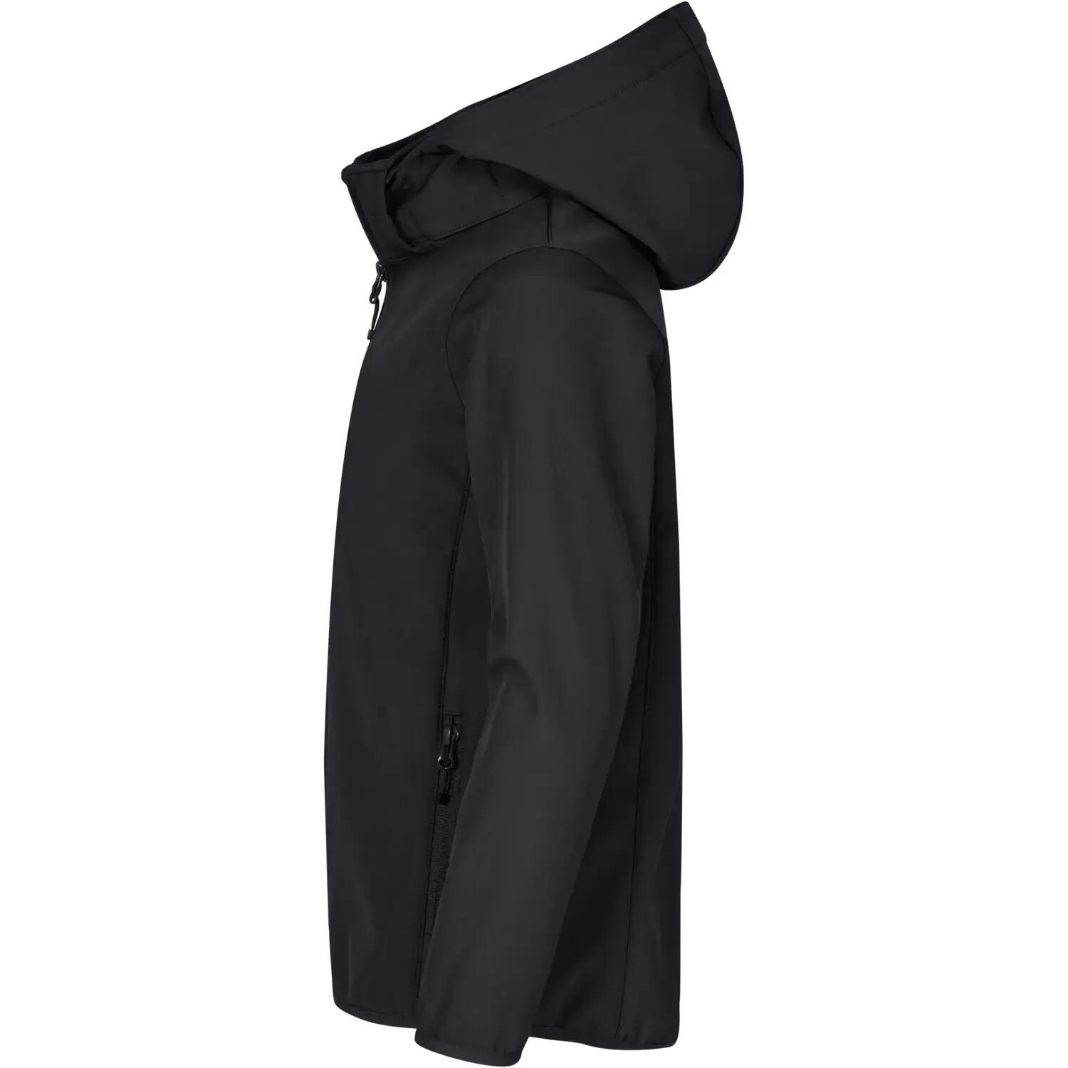 Childrens/Kids Classic Soft Shell Jacket (Black) 3/4