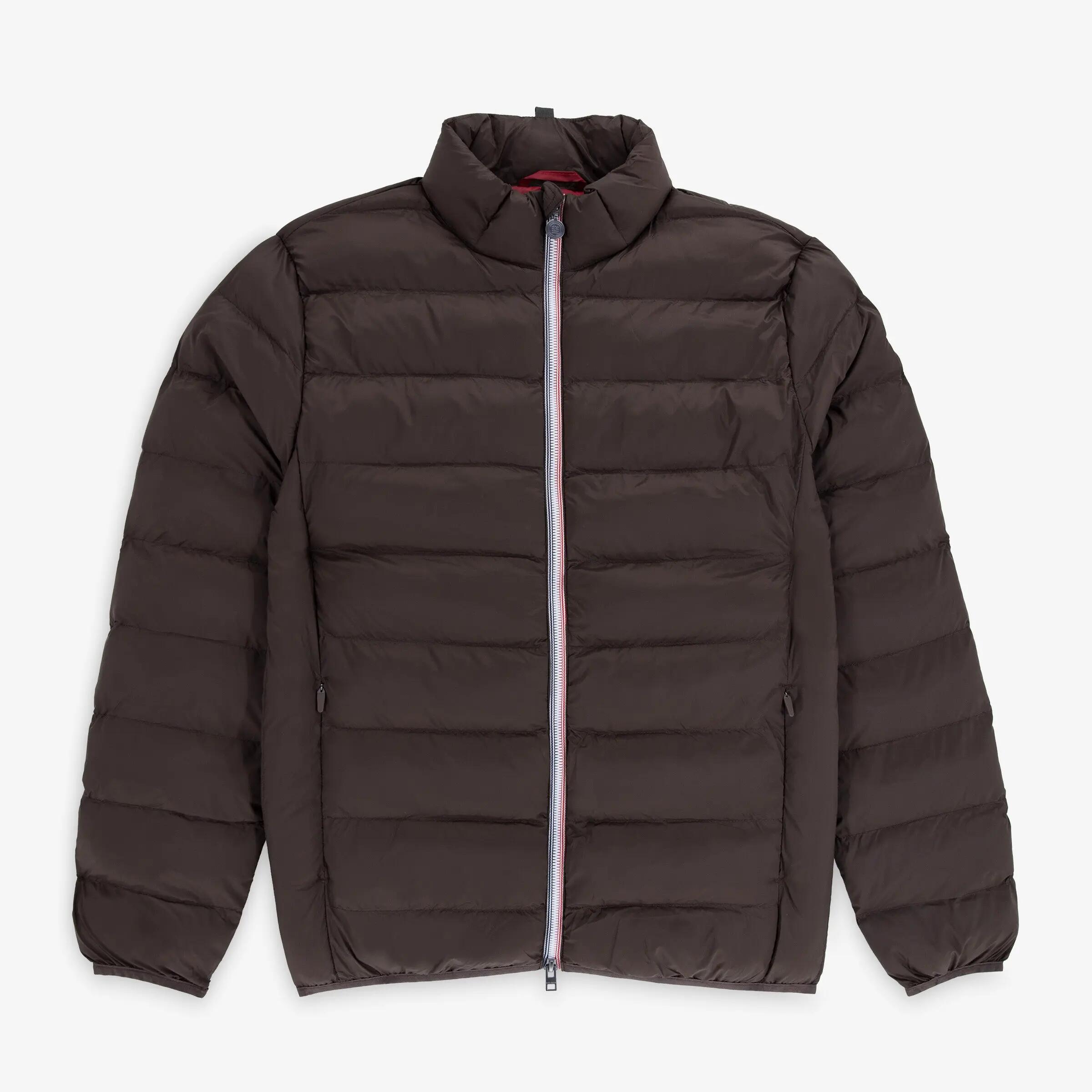 Doudoune manches longues homme col montant marron brownie Piumino 1/3