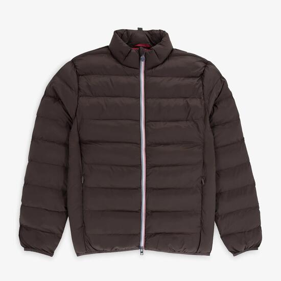 Doudoune manches longues homme col montant marron brownie Piumino