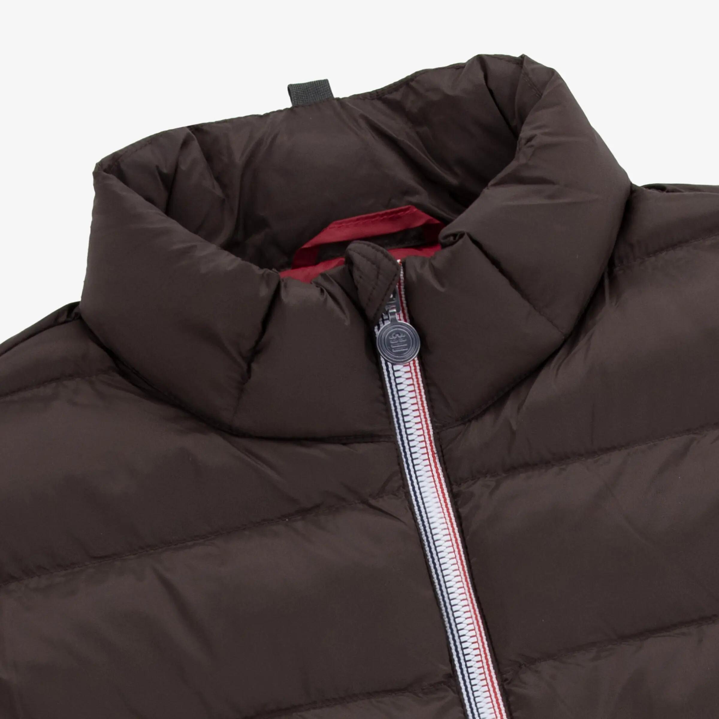 Doudoune manches longues homme col montant marron brownie Piumino 3/3