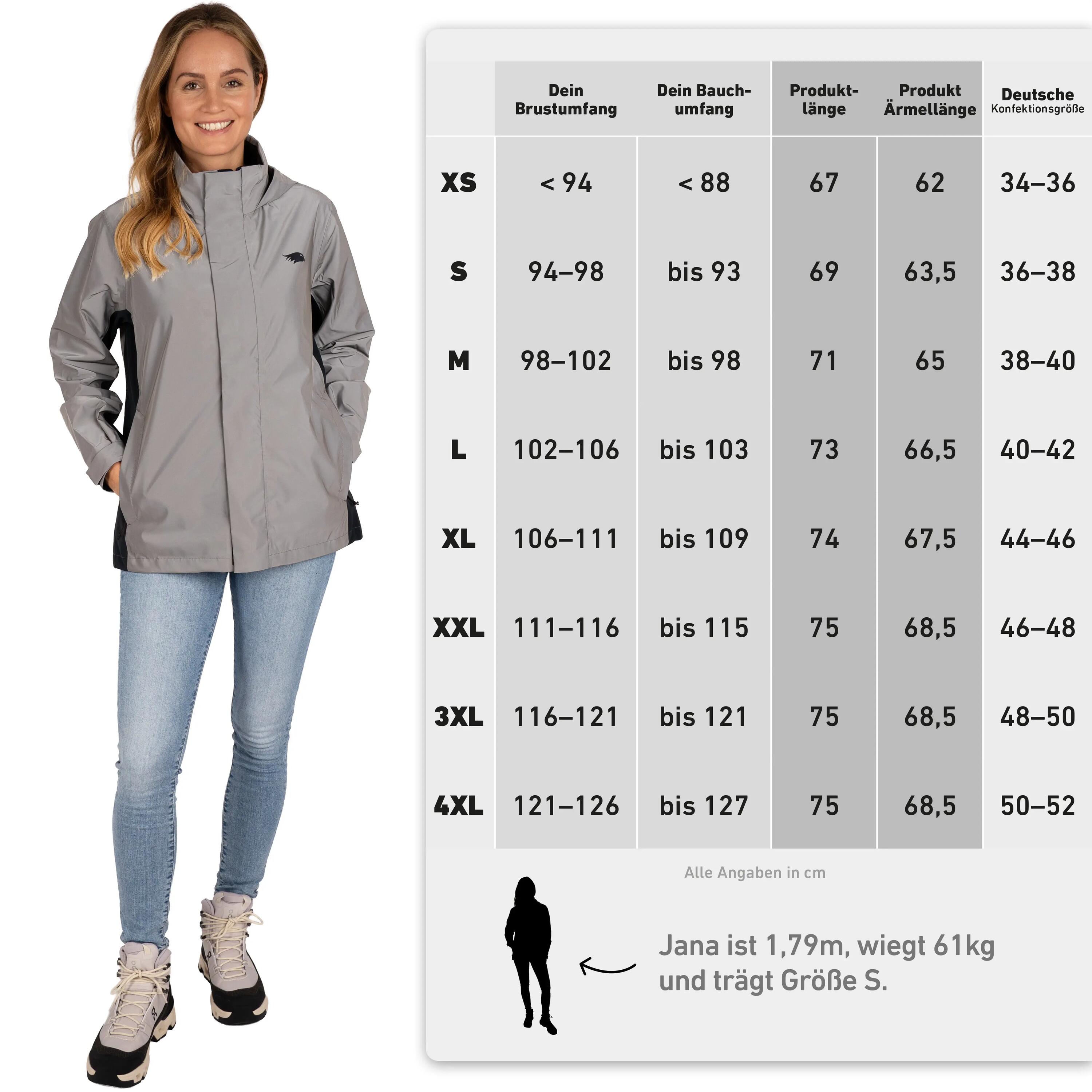 Regenjas dames fiets volledig reflecterend, waterdicht & winddicht - licht 5/5