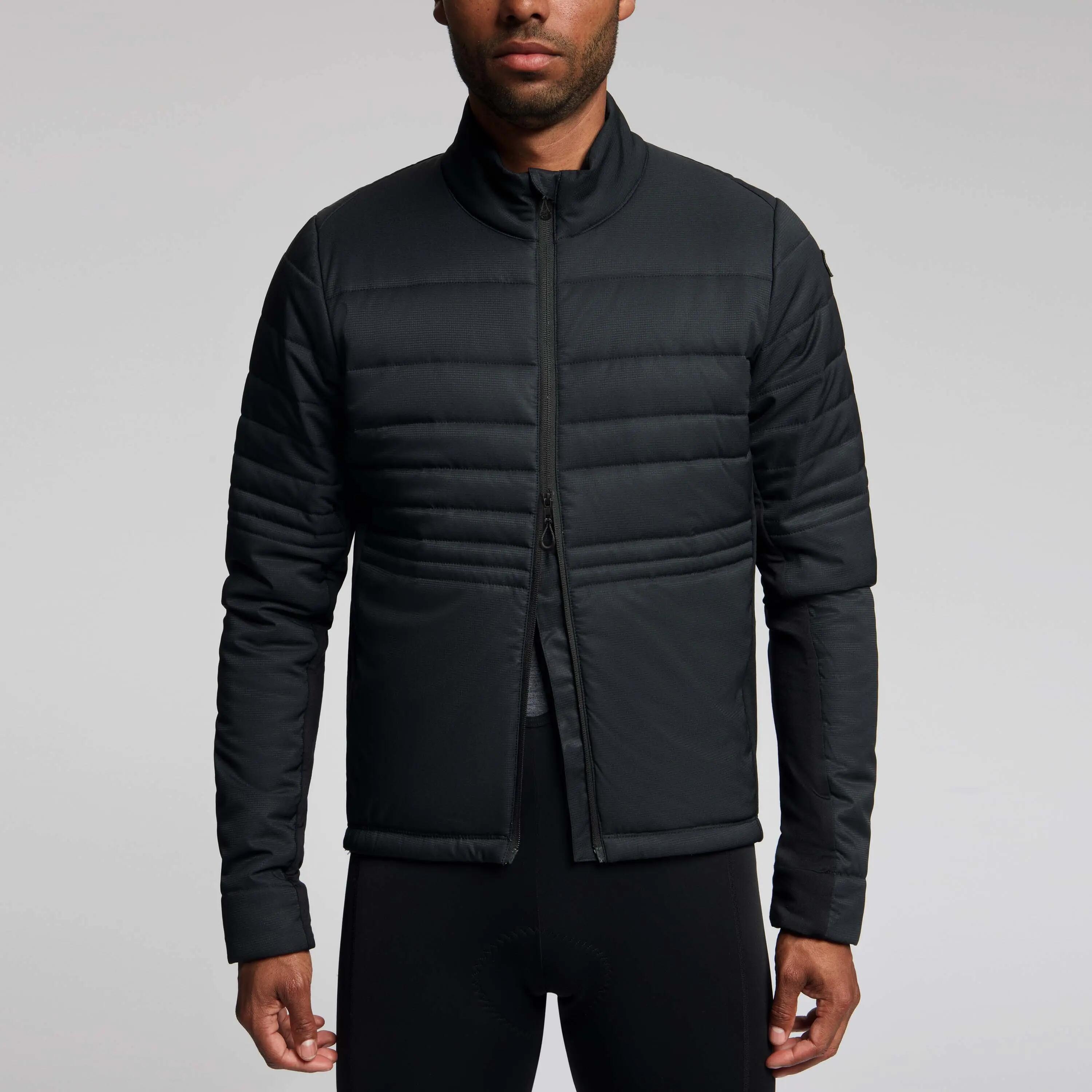 Winterjacke Wattiert Rennrad Element Herren Schwarz 7/8