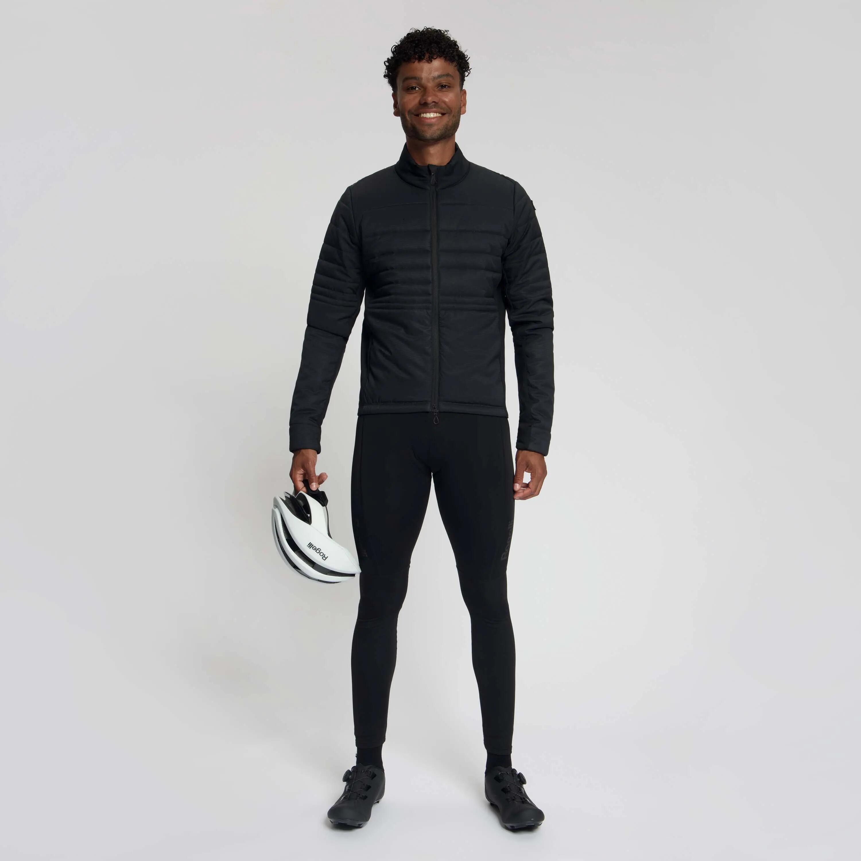 Winterjacke Wattiert Rennrad Element Herren Schwarz 6/8