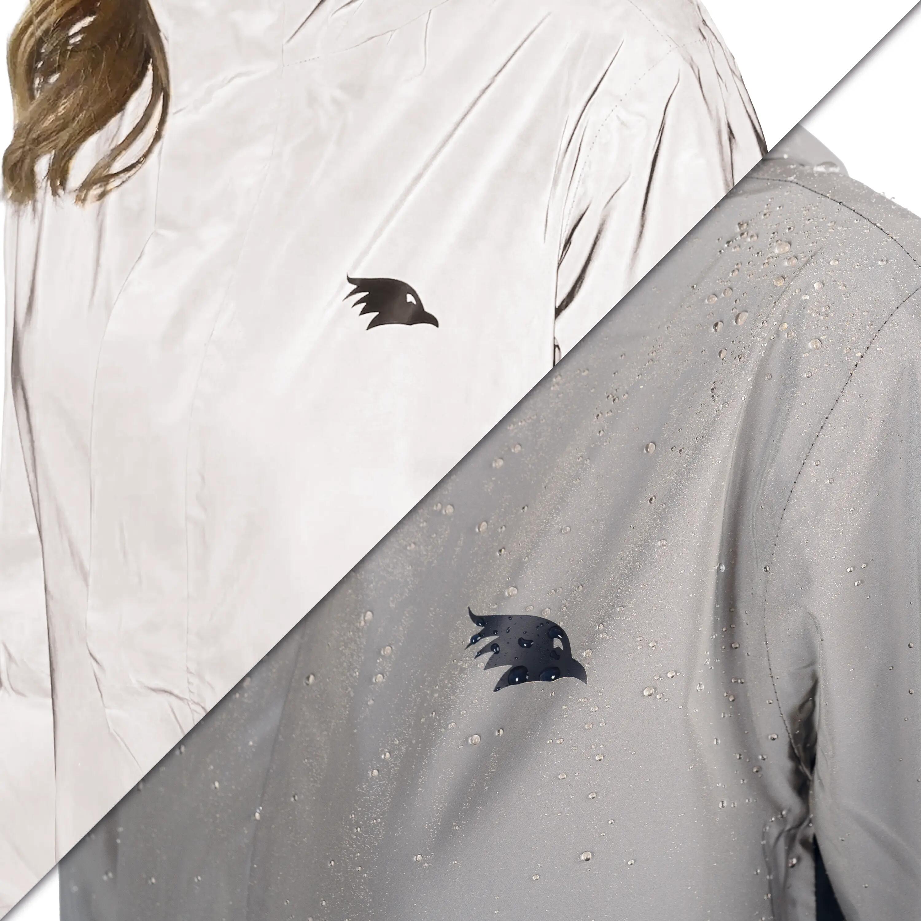 Regenjas dames fiets volledig reflecterend, waterdicht & winddicht - licht 3/5