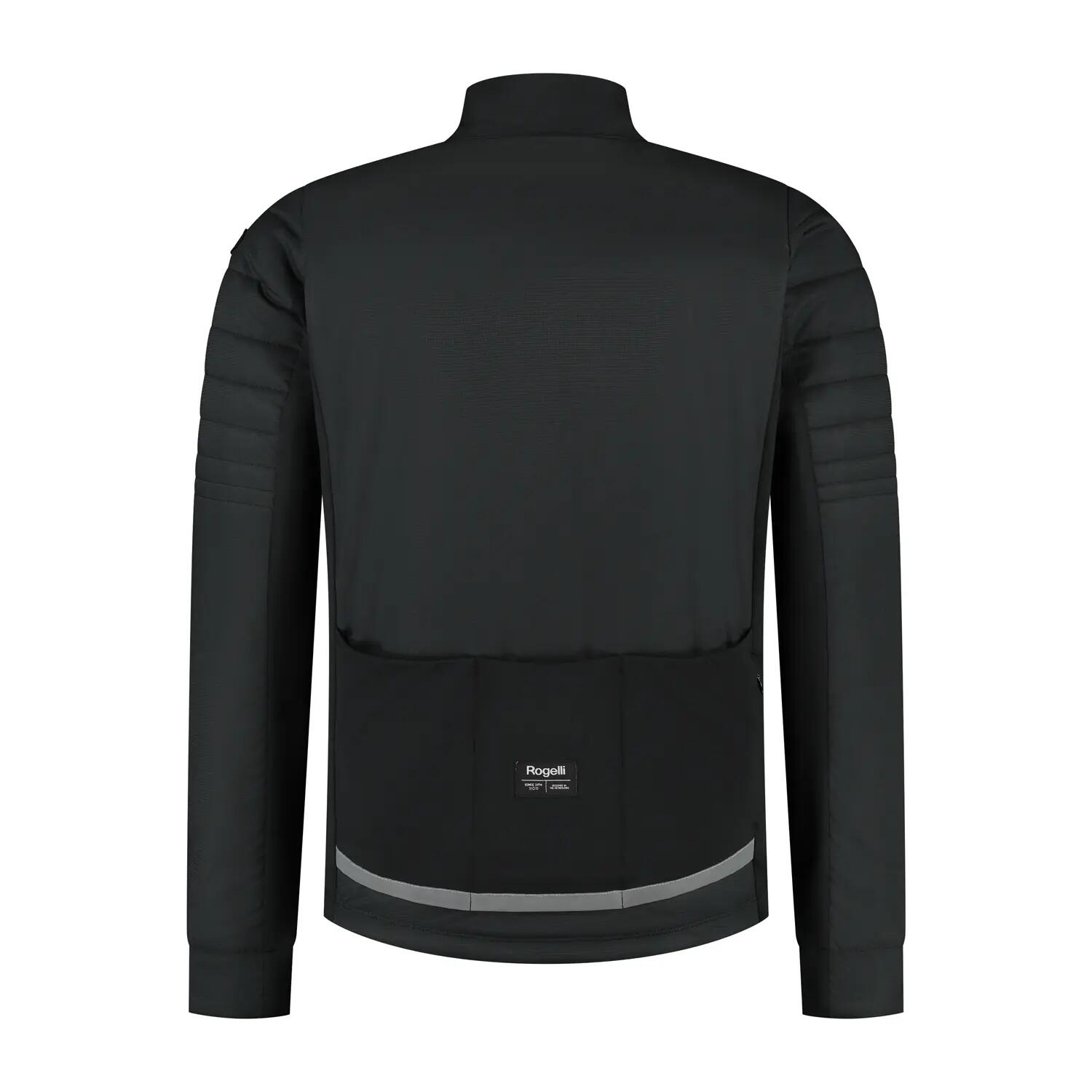 Winterjacke Wattiert Rennrad Element Herren Schwarz 4/8