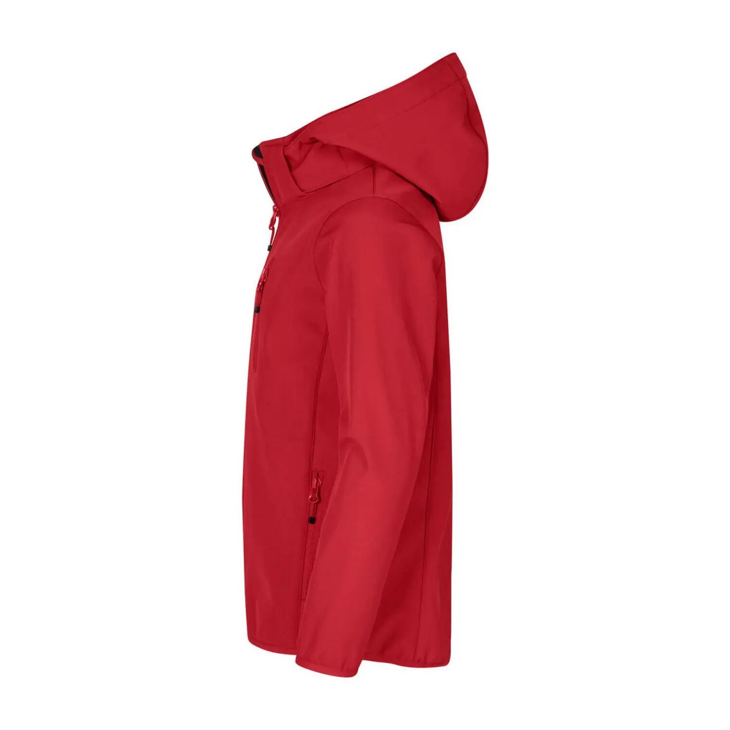 Childrens/Kids Classic Soft Shell Jacket (Red) 3/4