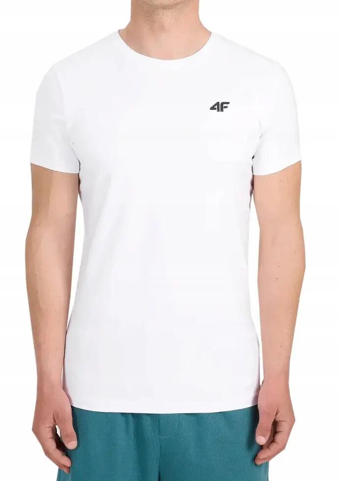 T-shirt męski 4F 2-pak M3340 bialy + czarny 5/5