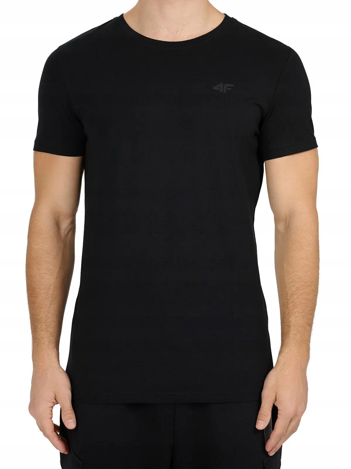 T-shirt męski 4F 2-pak M3340 bialy + czarny 4/5
