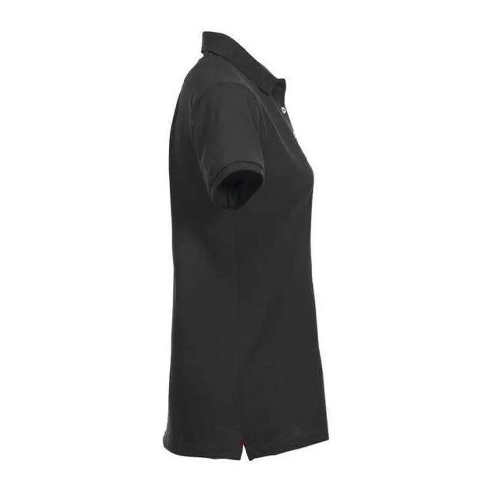 Maglietta Polo Elasticizzato Donna Clique Premium Nero 4/4