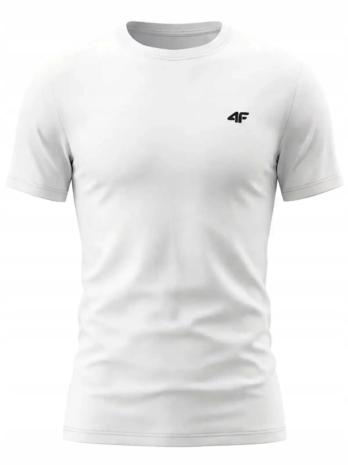 T-shirt męski 4F 2-pak M3340 bialy + czarny 3/5