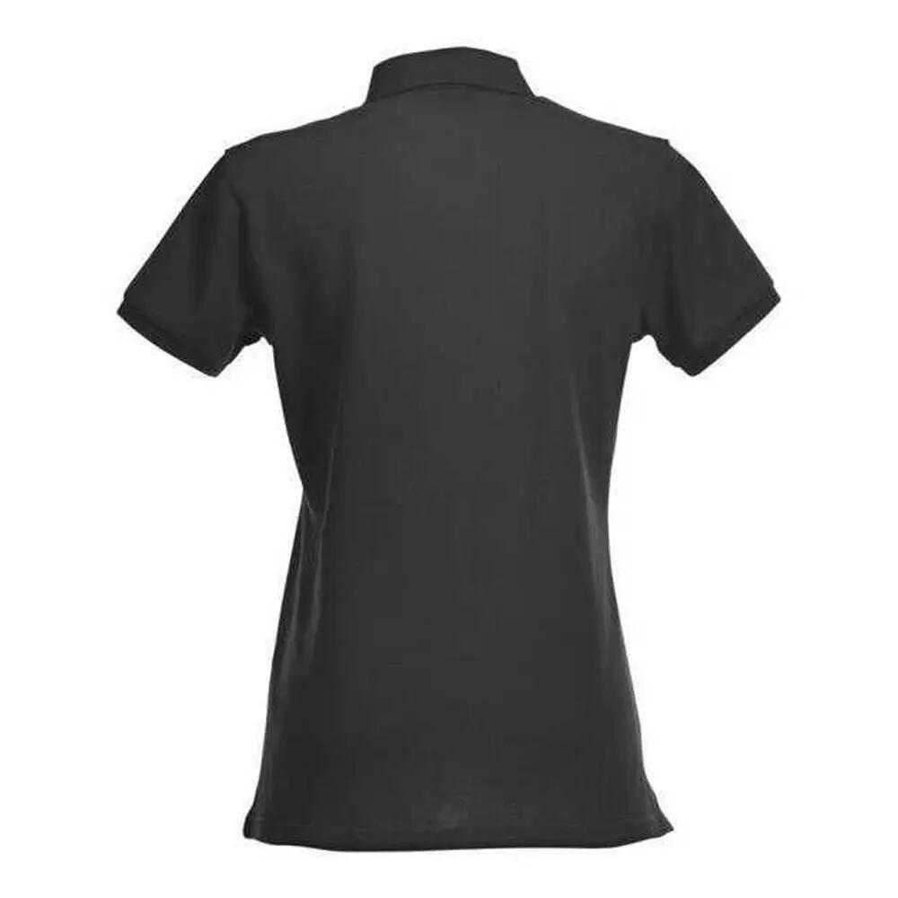 Maglietta Polo Elasticizzato Donna Clique Premium Nero 2/4