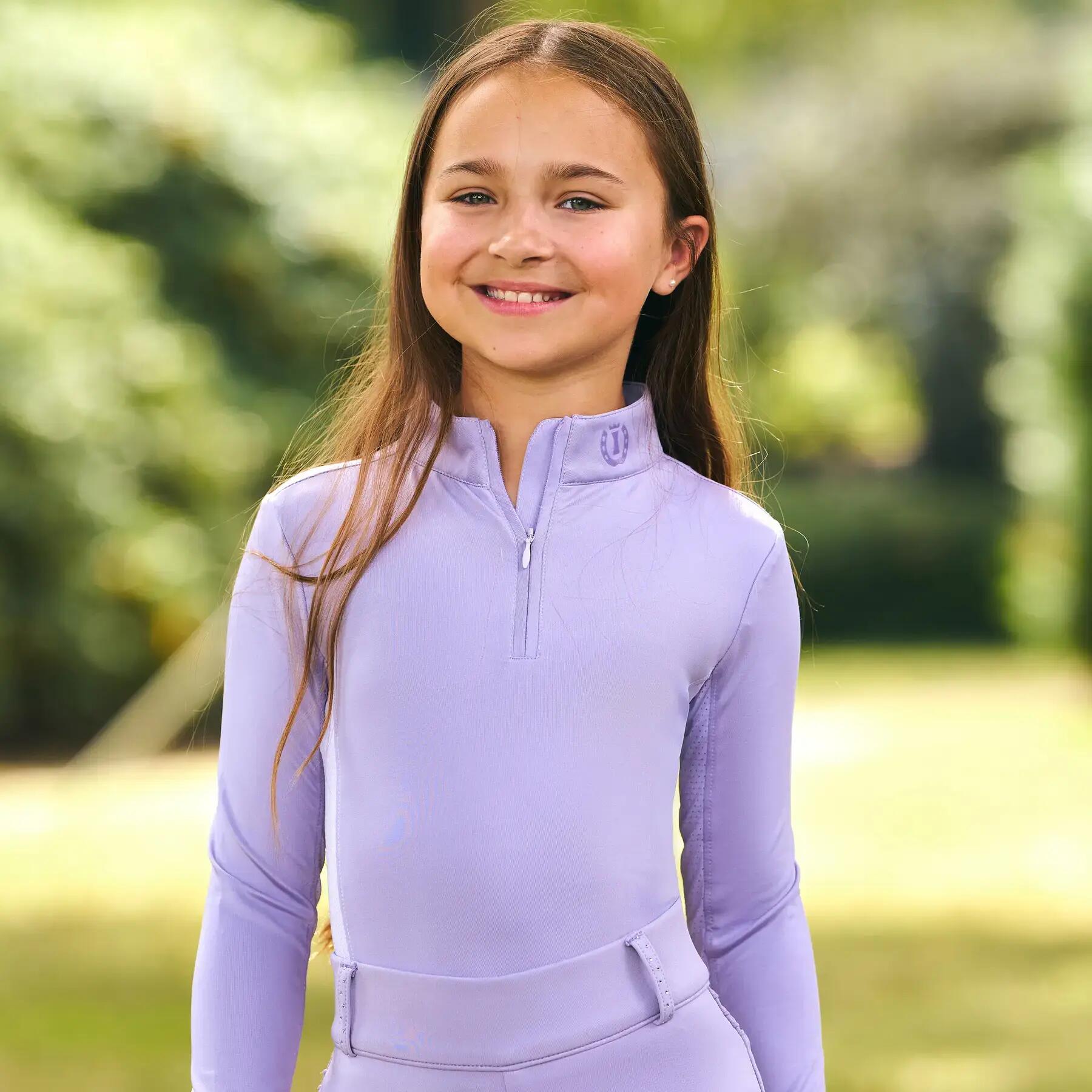 Paardrijpolo met lange mouwen voor meisjes Imperial Riding Jamy 3/5