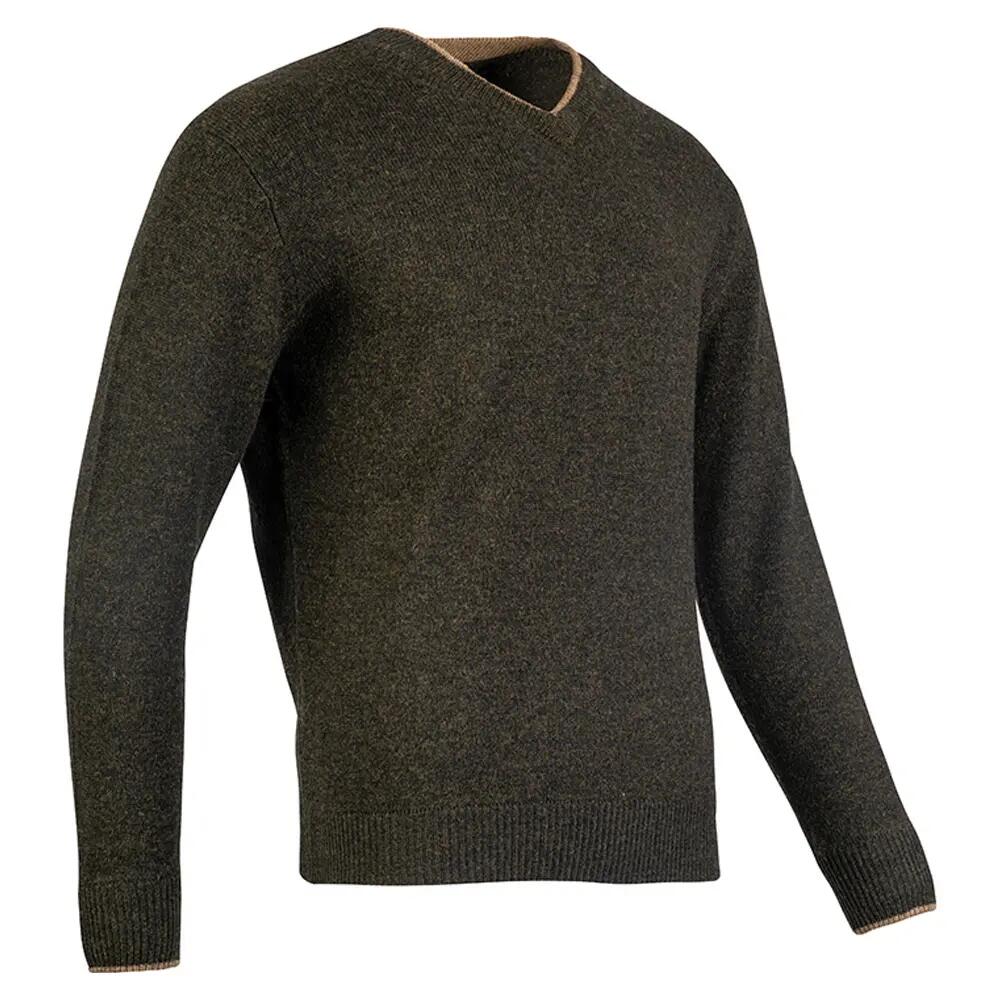 Pull ASHCOMBE Homme (Olive Foncé) 4/4