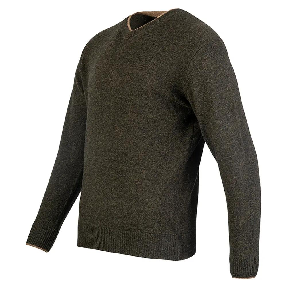 Pull ASHCOMBE Homme (Olive Foncé) 3/4