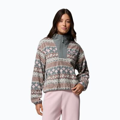 Fleecevesten truien dames - columbia sequoia grove™ ii printed half zip - iron