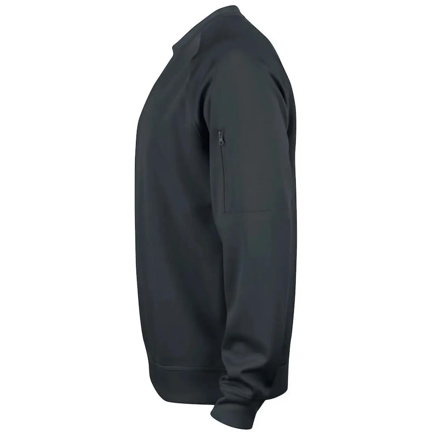 Sweat Manches Raglan Adulte (Noir) 3/4