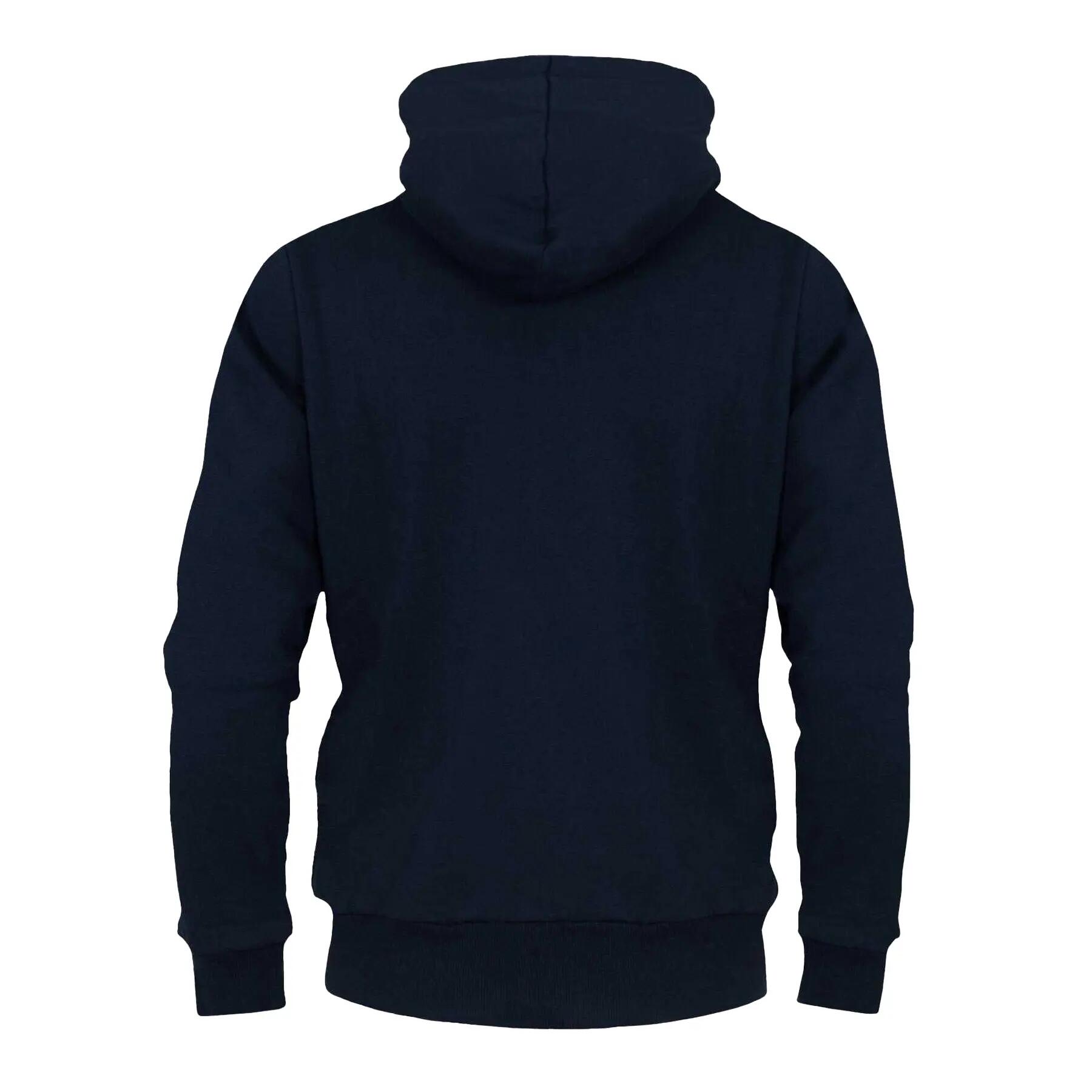 Felpa Con Cappuccio E Zip Intera Pile Uomo FC Barcelona Blu Navy 2/4
