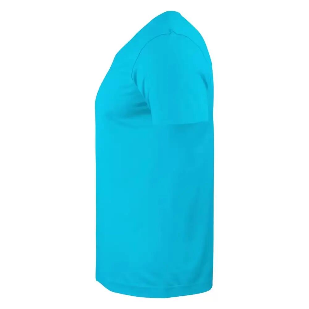 Mens Basic V Neck ShortSleeved TShirt (Turquoise) 4/4