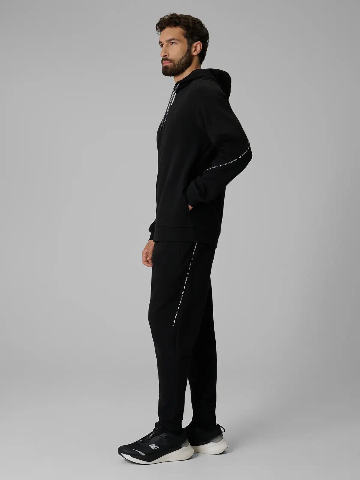 4F Bluza dresowa regular z kapturem męska 5/8