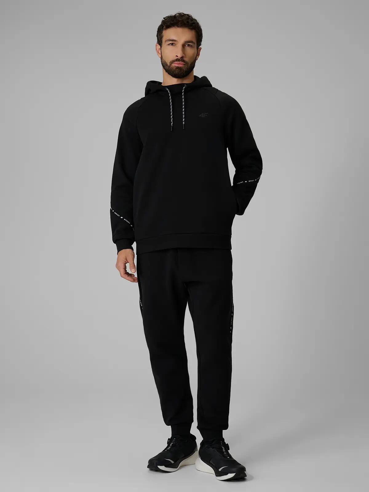 4F Bluza dresowa regular z kapturem męska 4/8