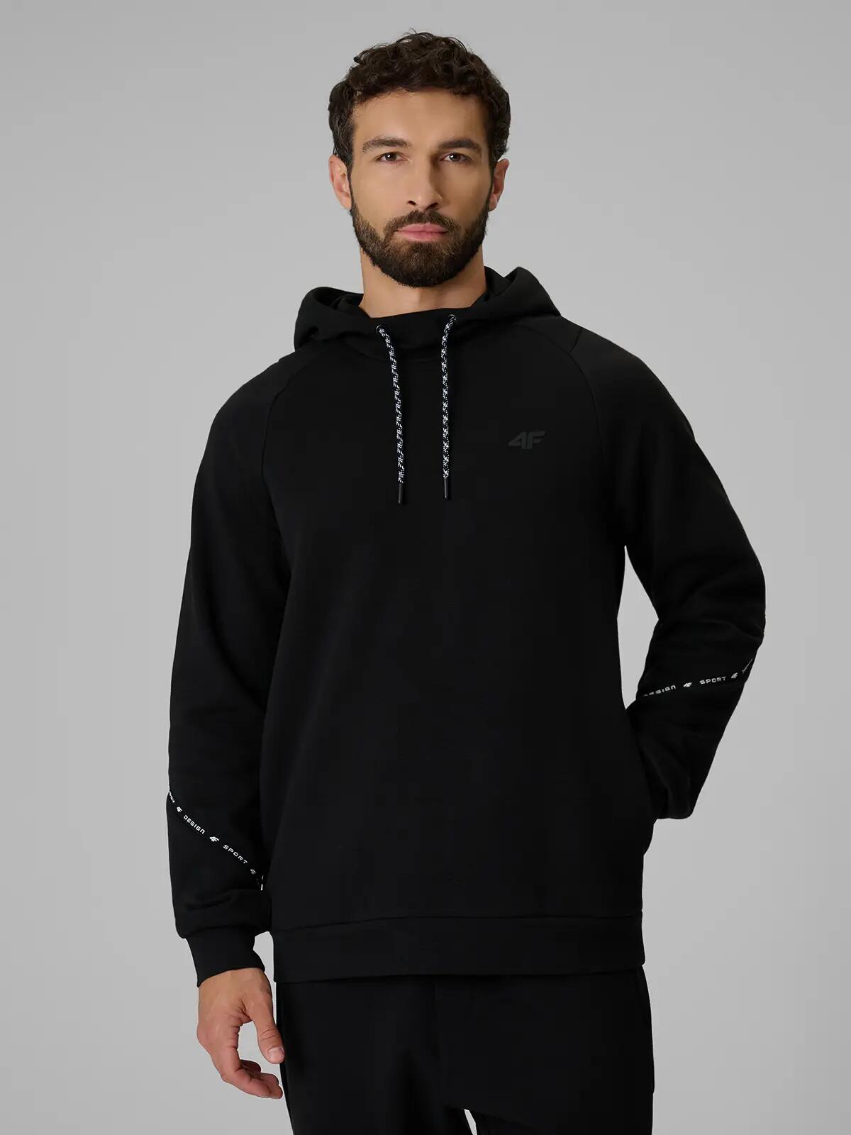 4F Bluza dresowa regular z kapturem męska 3/8