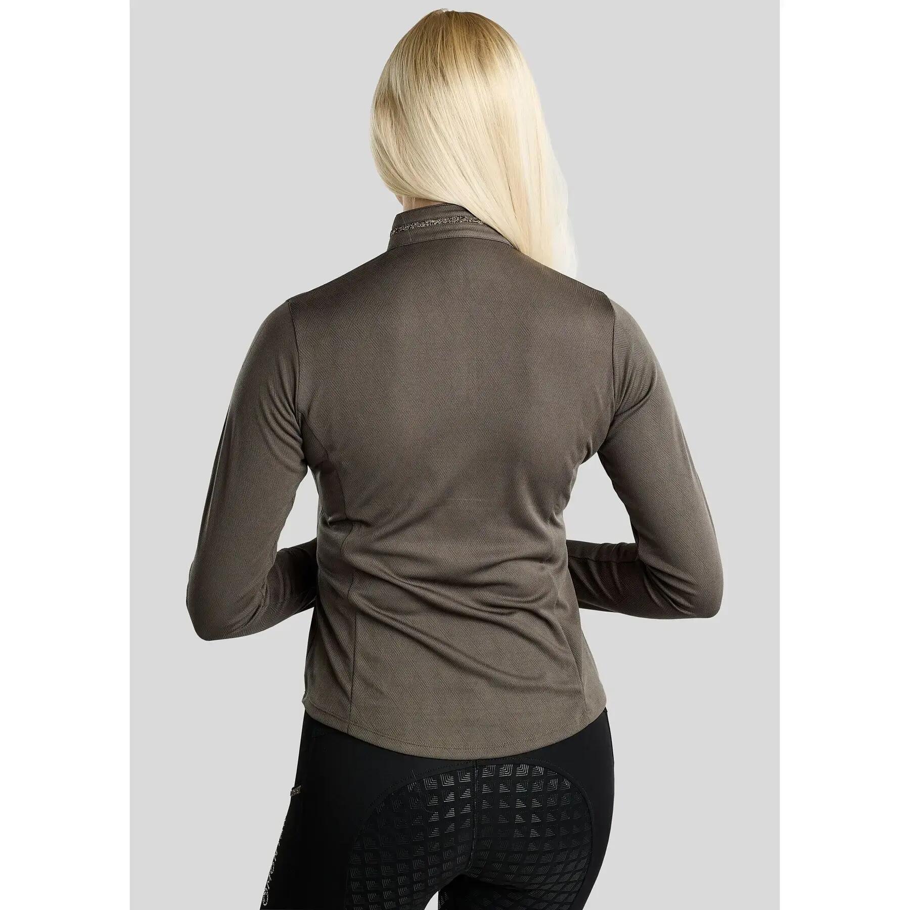 Polo d'équitation manches longues femme Montar Ekta 3/4