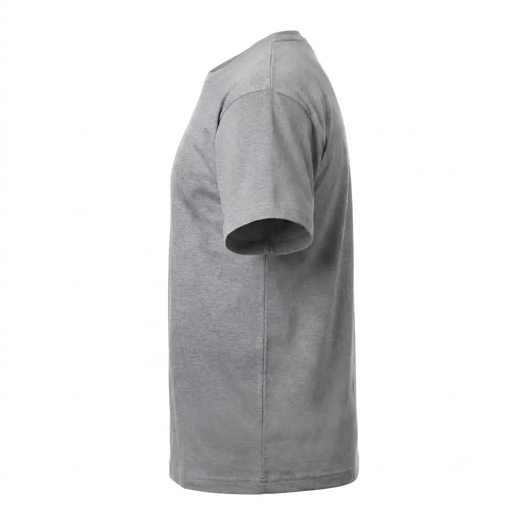 Childrens/Kids Basic TShirt (Grey Melange) 3/4