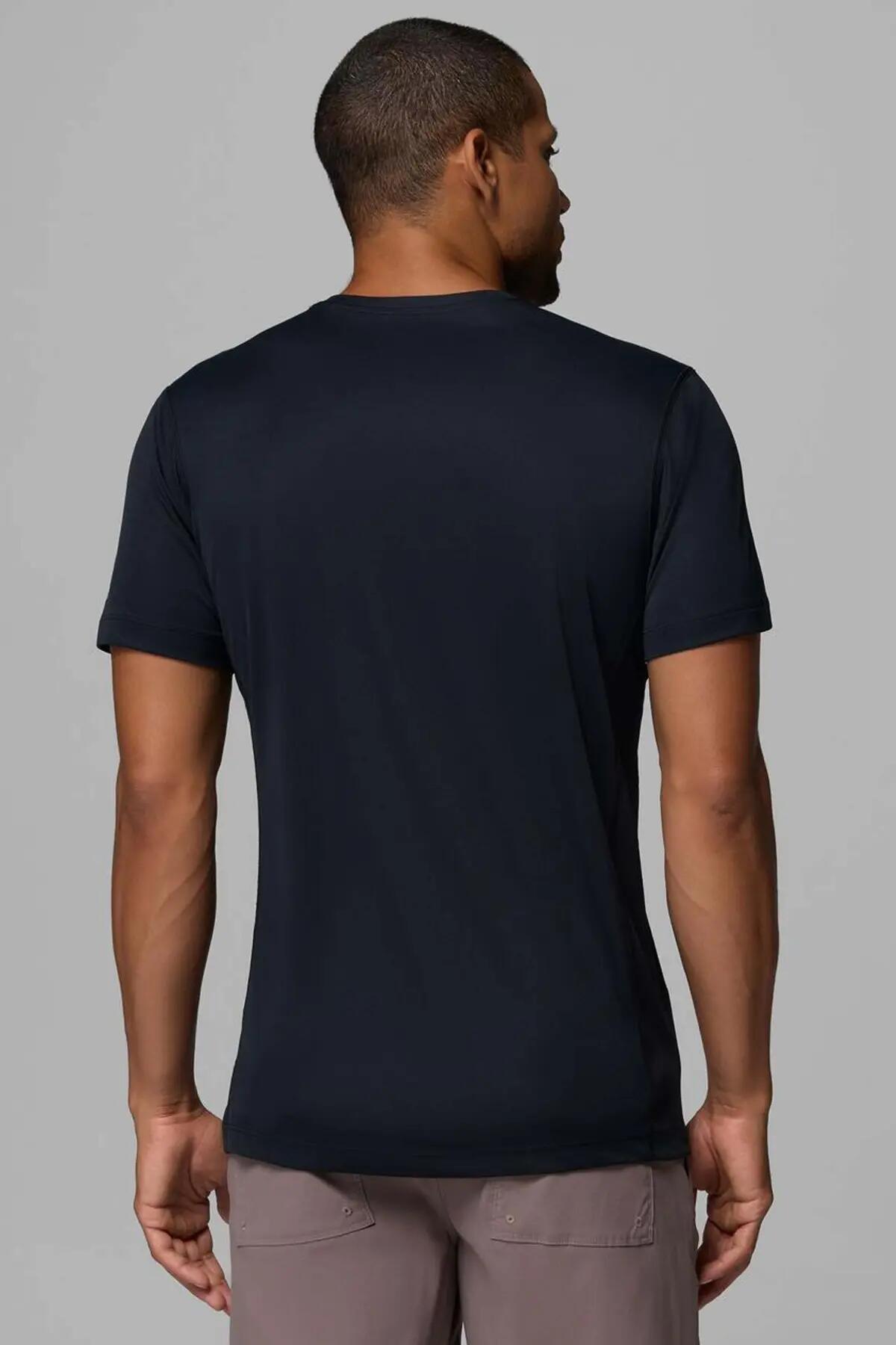 T-shirt Columbia Modèle Rules Light Ss Crew Couleur Noir 5/5