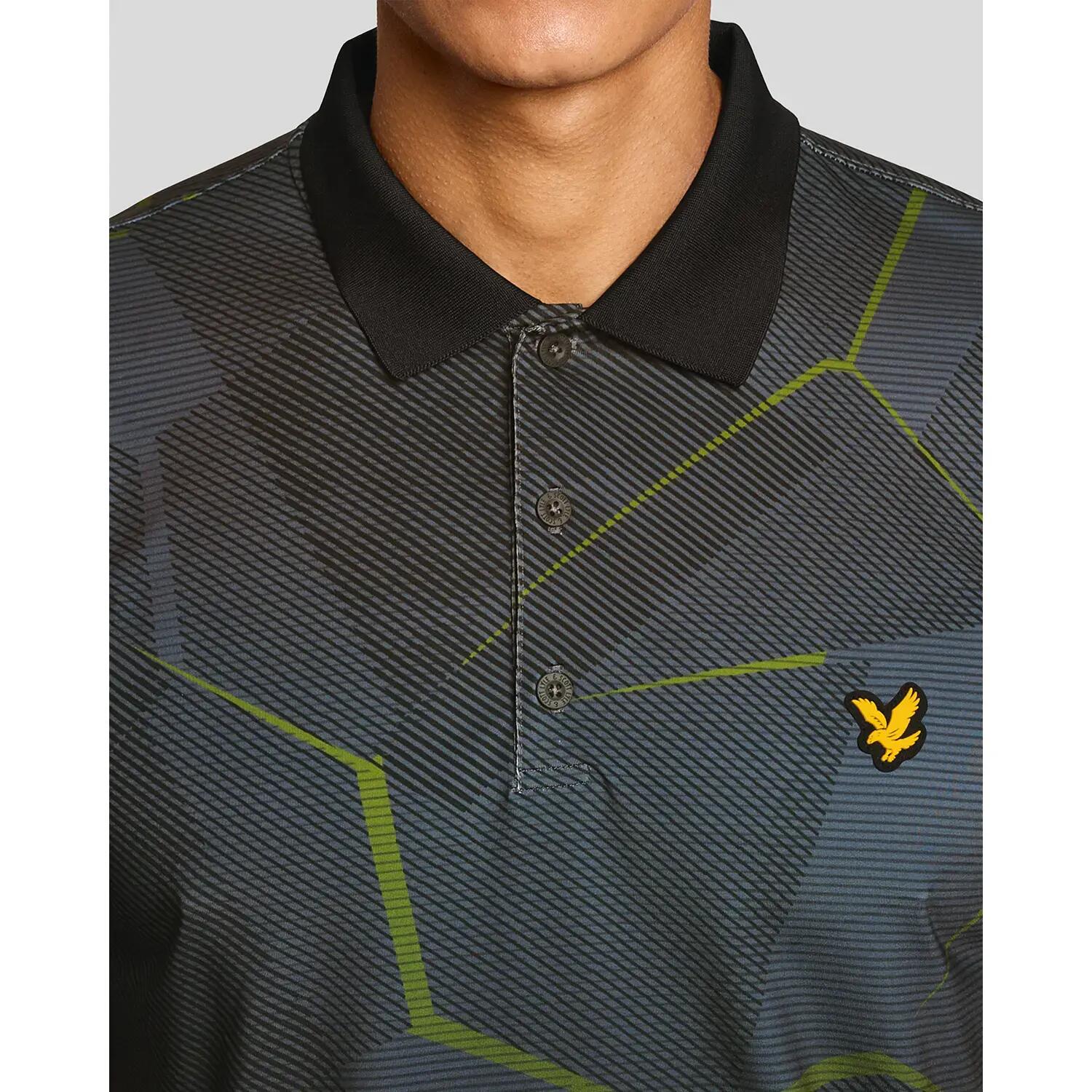 Polo w geometryczny wzór Lyle & Scott 5/6