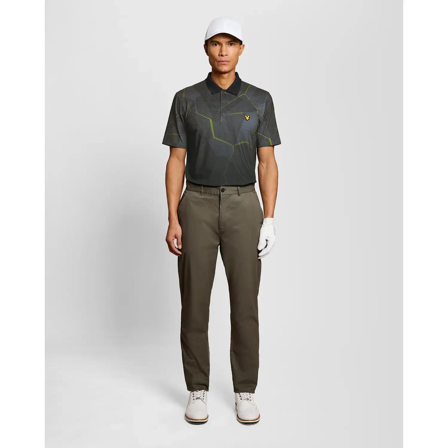 Polo w geometryczny wzór Lyle & Scott 3/6