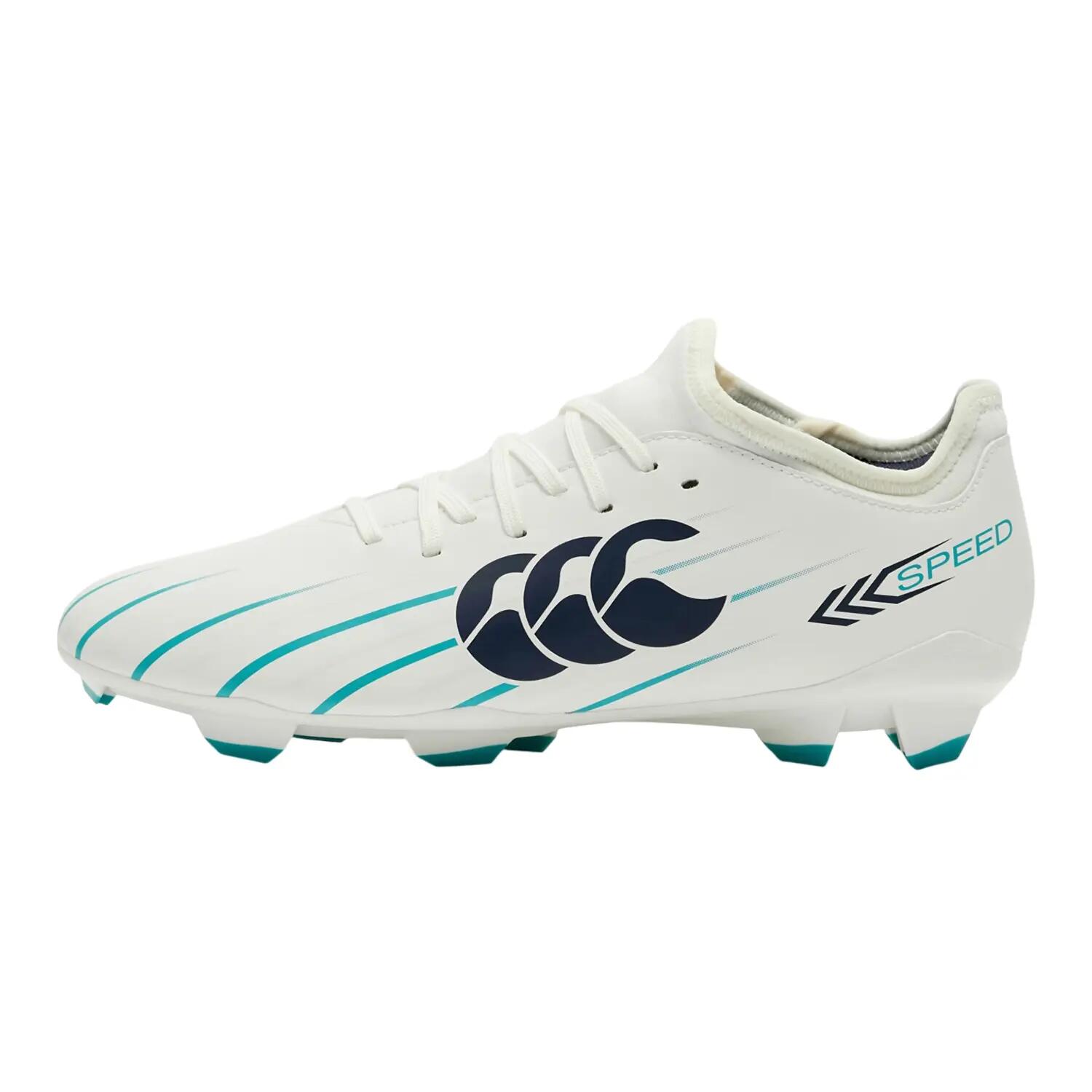 Chaussures De Rugby Pour Terrain Ferme SPEED FALCON 2.0 TEAM Adulte (Blanc) 2/6