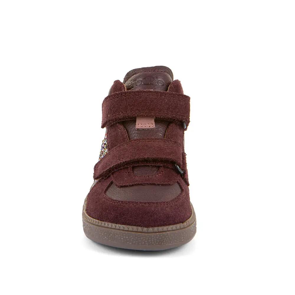 Dziecięce buty barefoot Froddo Loop High-Tops bordowe 4/7