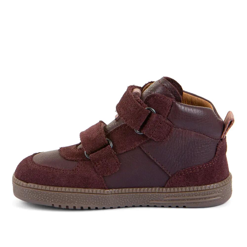 Dziecięce buty barefoot Froddo Loop High-Tops bordowe 3/7