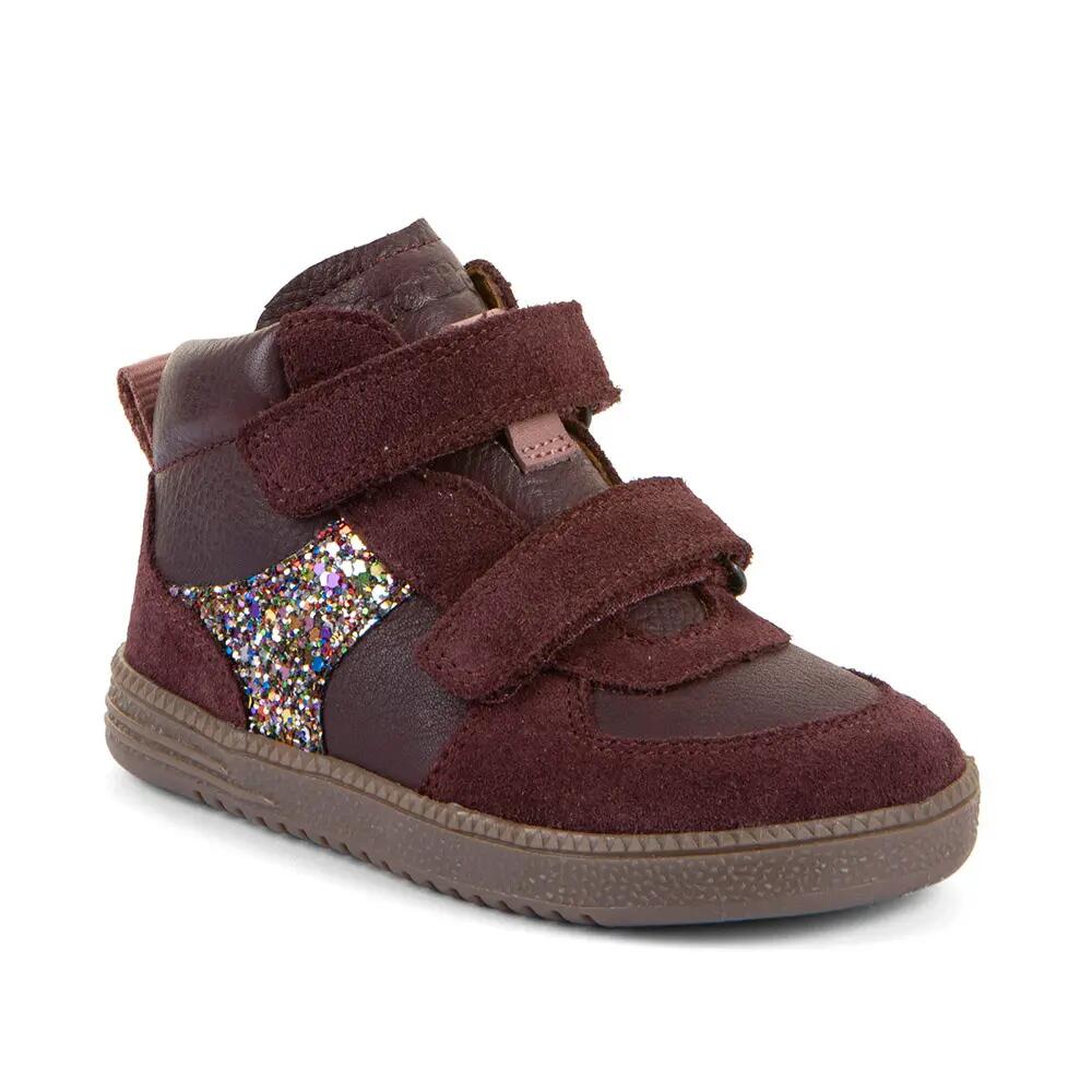 Dziecięce buty barefoot Froddo Loop High-Tops bordowe 2/7