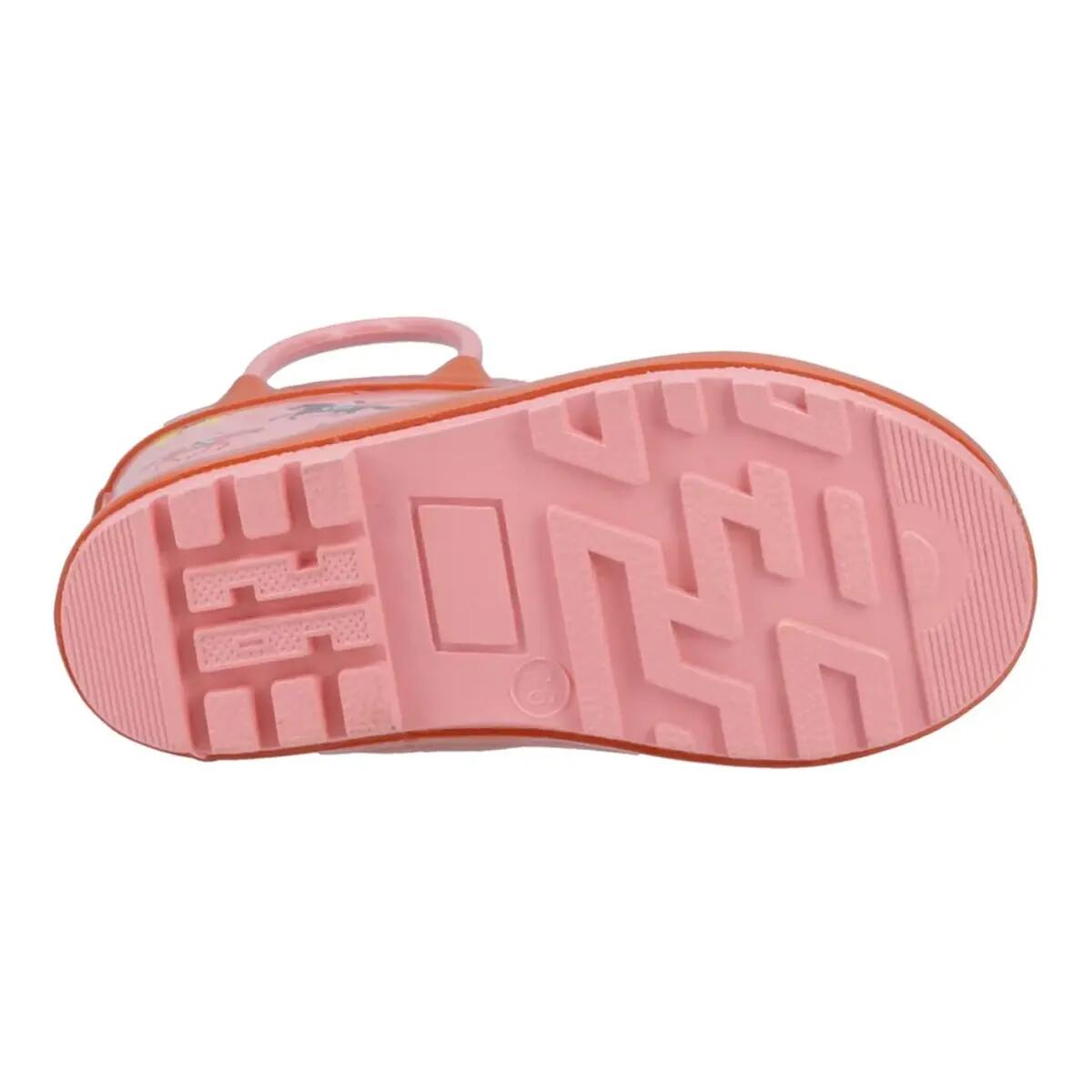 "Puddle" Pferd Gummistiefel für Kinder Pink/Rot 4/6