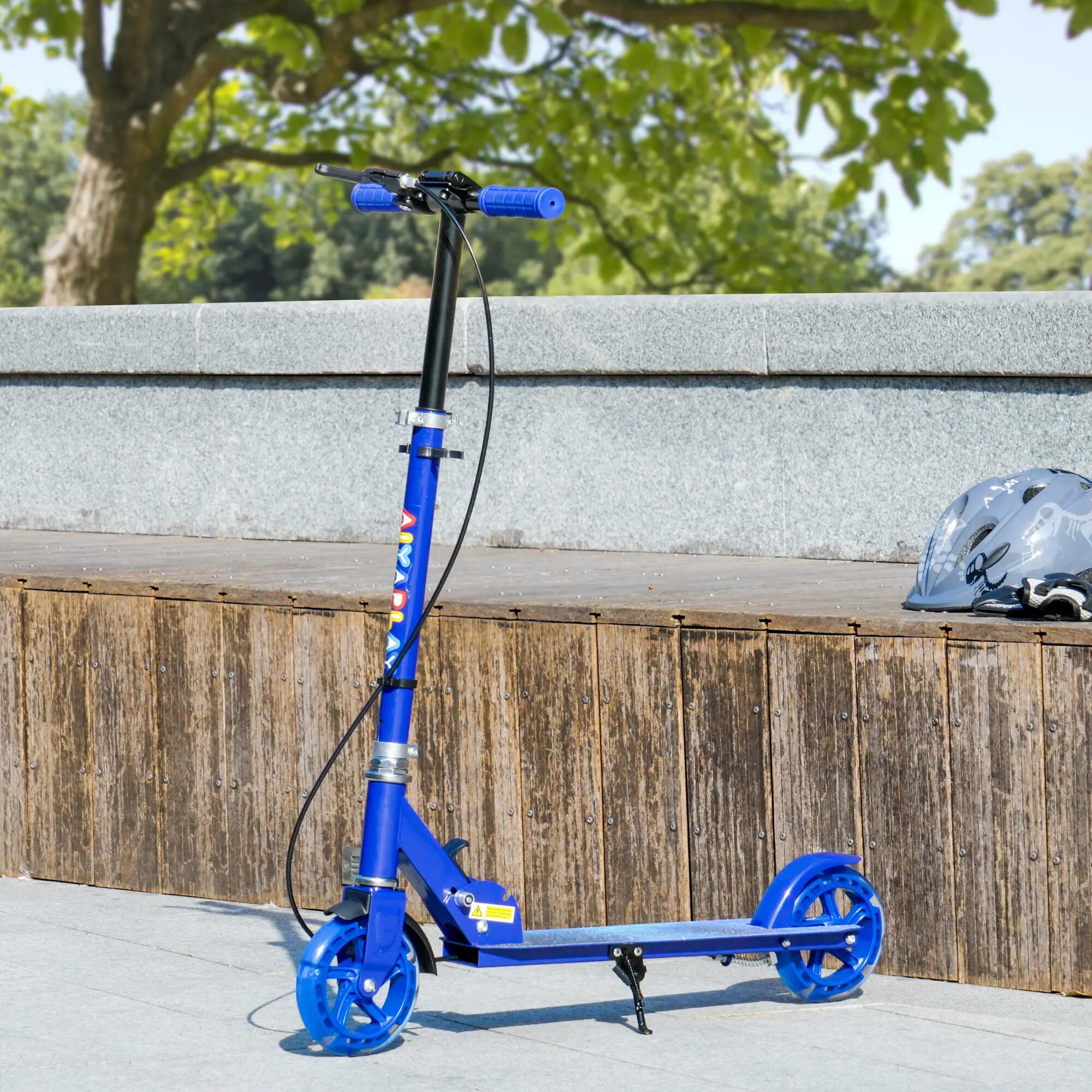 Trottinette pliable réglable enfant roues lumineuses LED métal 2/5