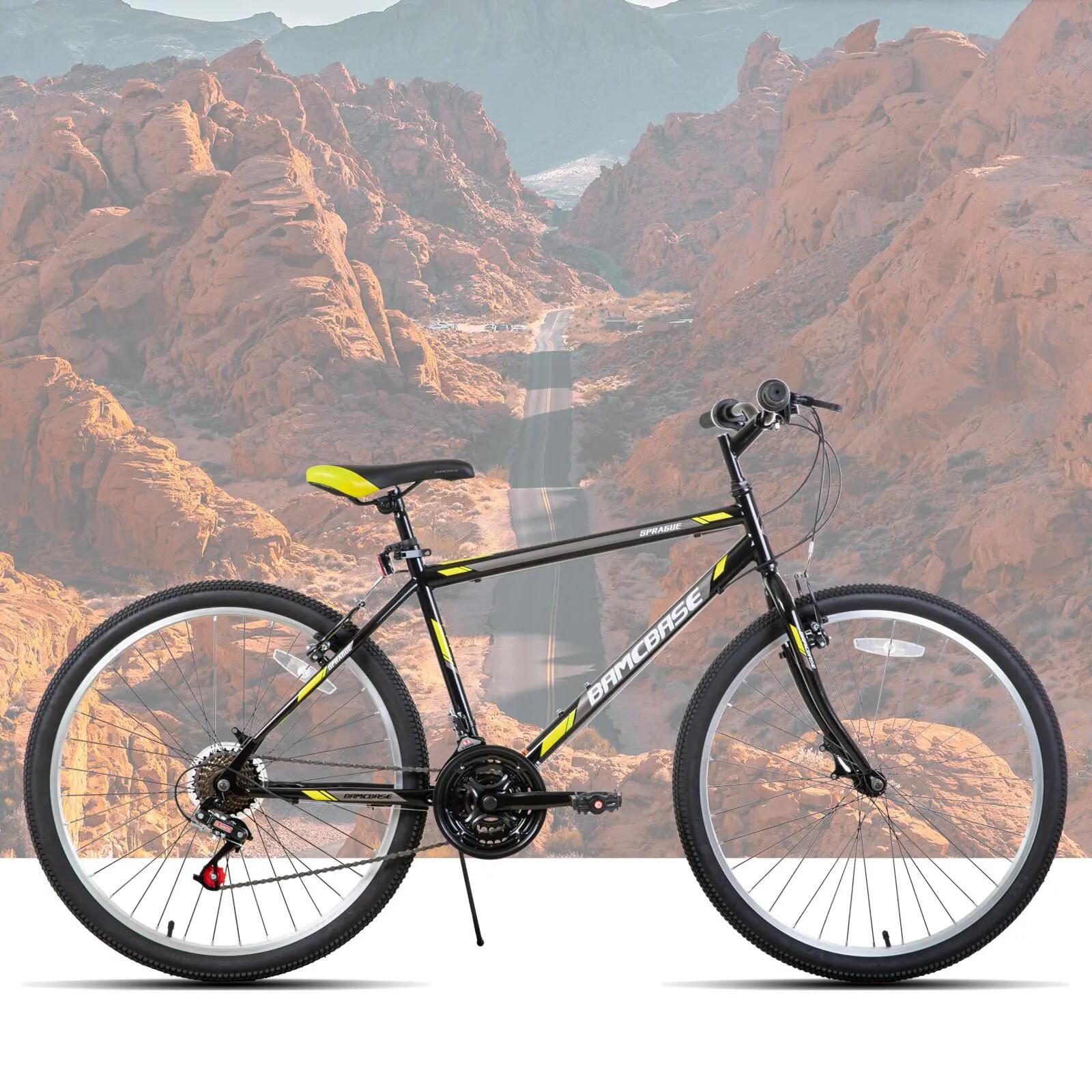 Femme Homme VTT 24/26 pouces 21 Vitesses Cadre Acier V-Brake 5/5