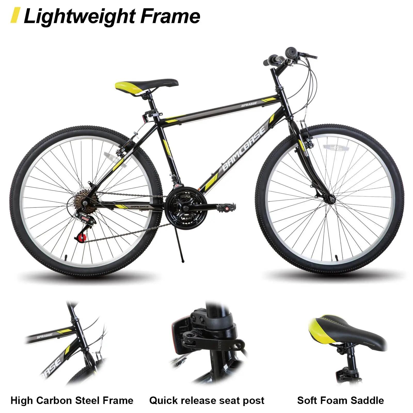 Femme Homme VTT 24/26 pouces 21 Vitesses Cadre Acier V-Brake 2/5