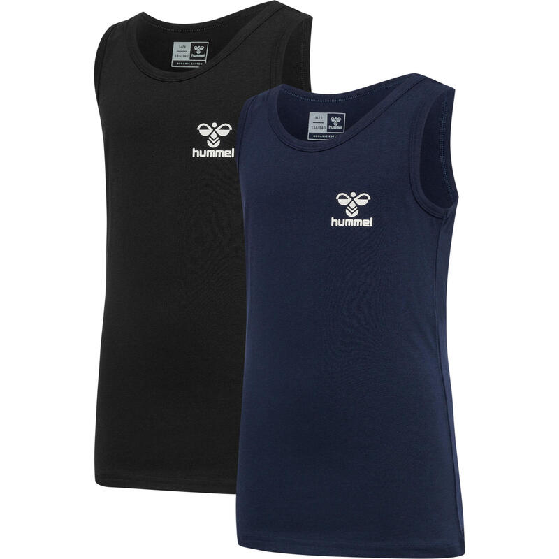 Hmlnolan Tank Top 2-Pack Jungen Athleisure Oberteil Bio-Baumwolle