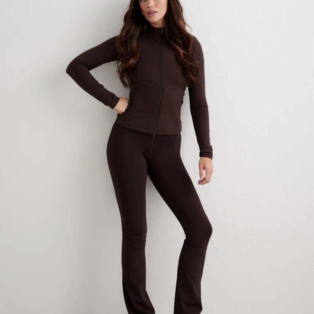 Women's Tights Warming Flare Petite Brown