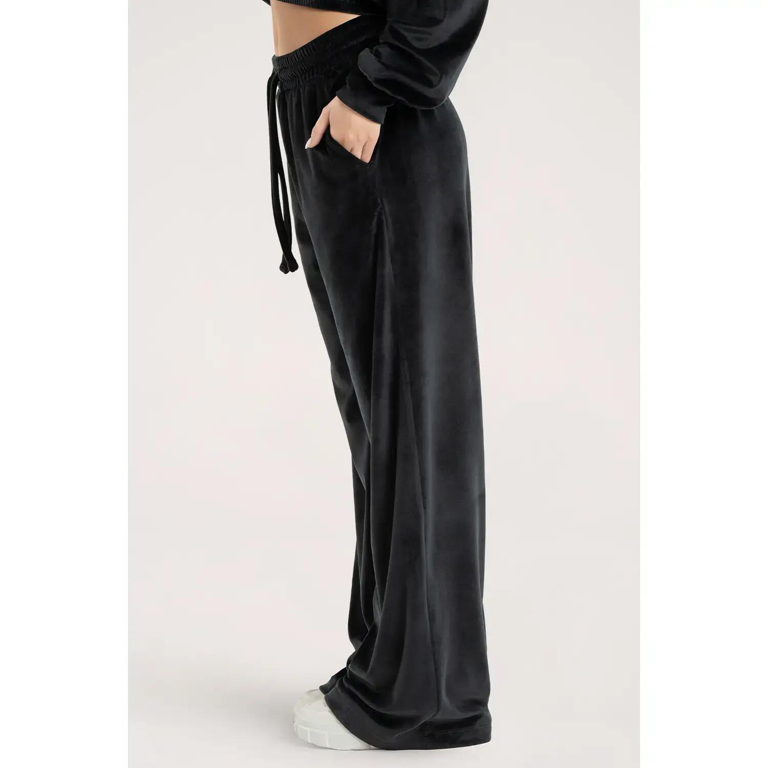 Pantalon de jogging en velours femme Gym Glamour 4/4