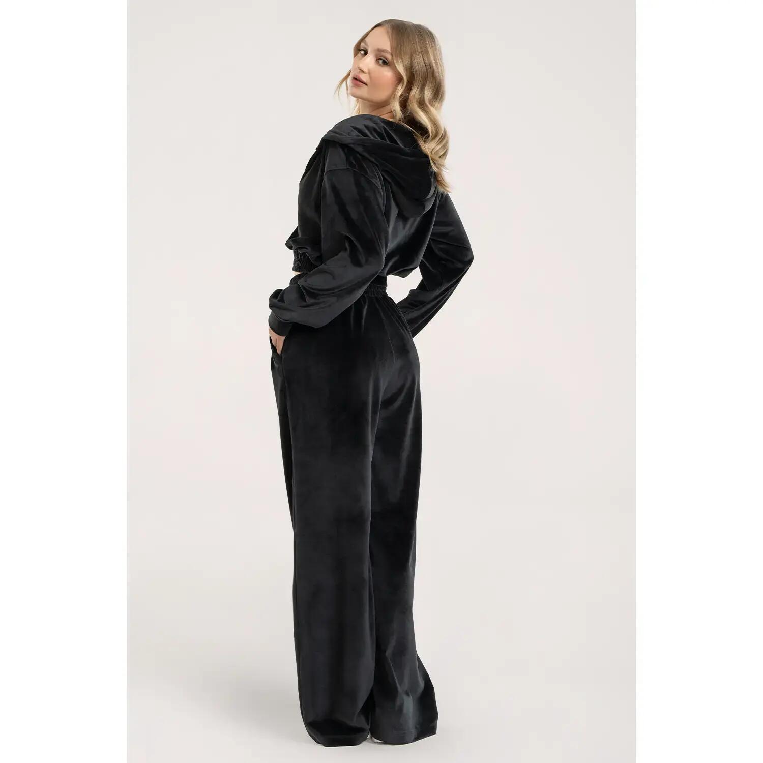 Pantalon de jogging en velours femme Gym Glamour 3/4