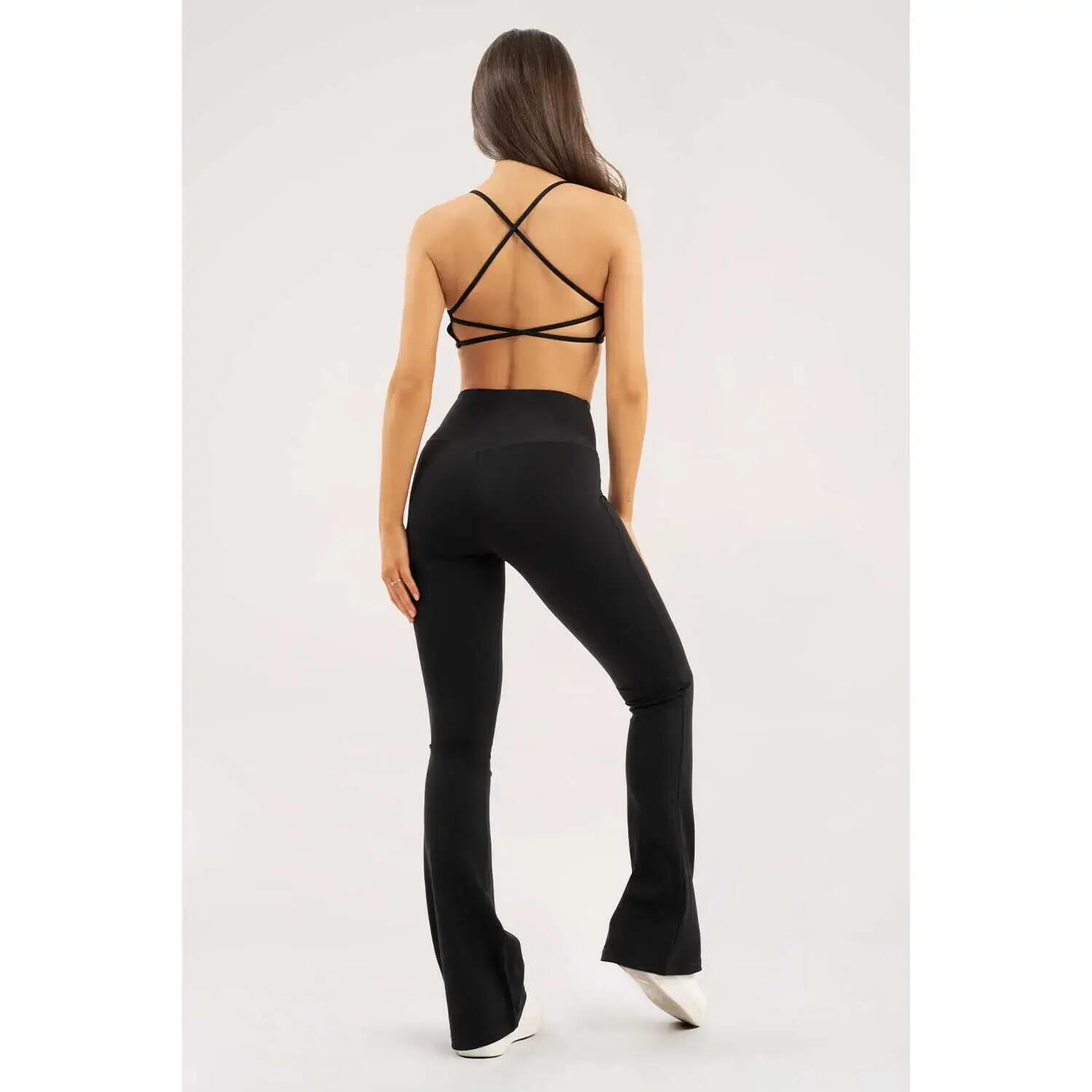 Pantalon pattes d'éléphant femme Gym Glamour 2/5