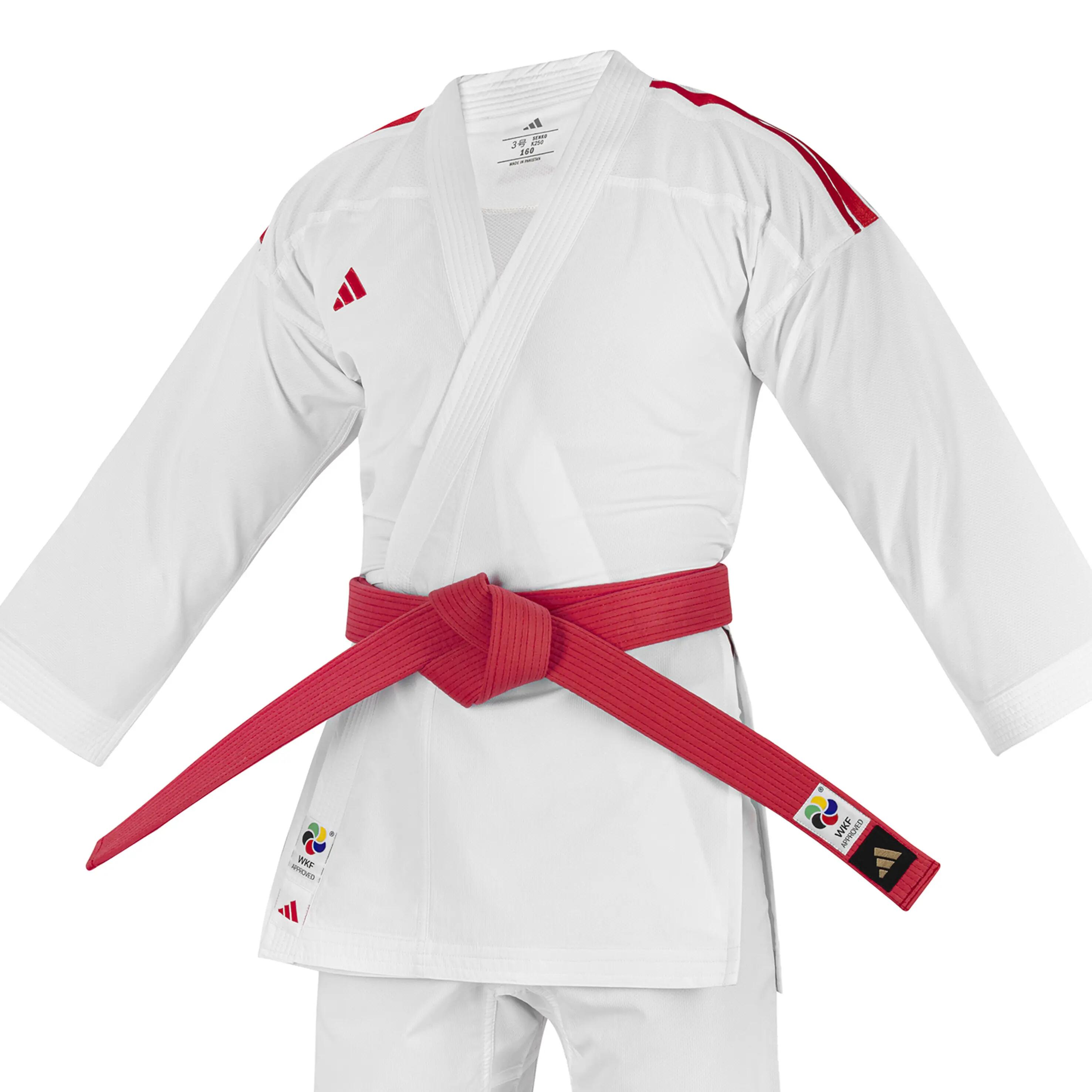 Kit kimono de karaté senko  (couleur : rouge/bleu - taille : 195) 3/7